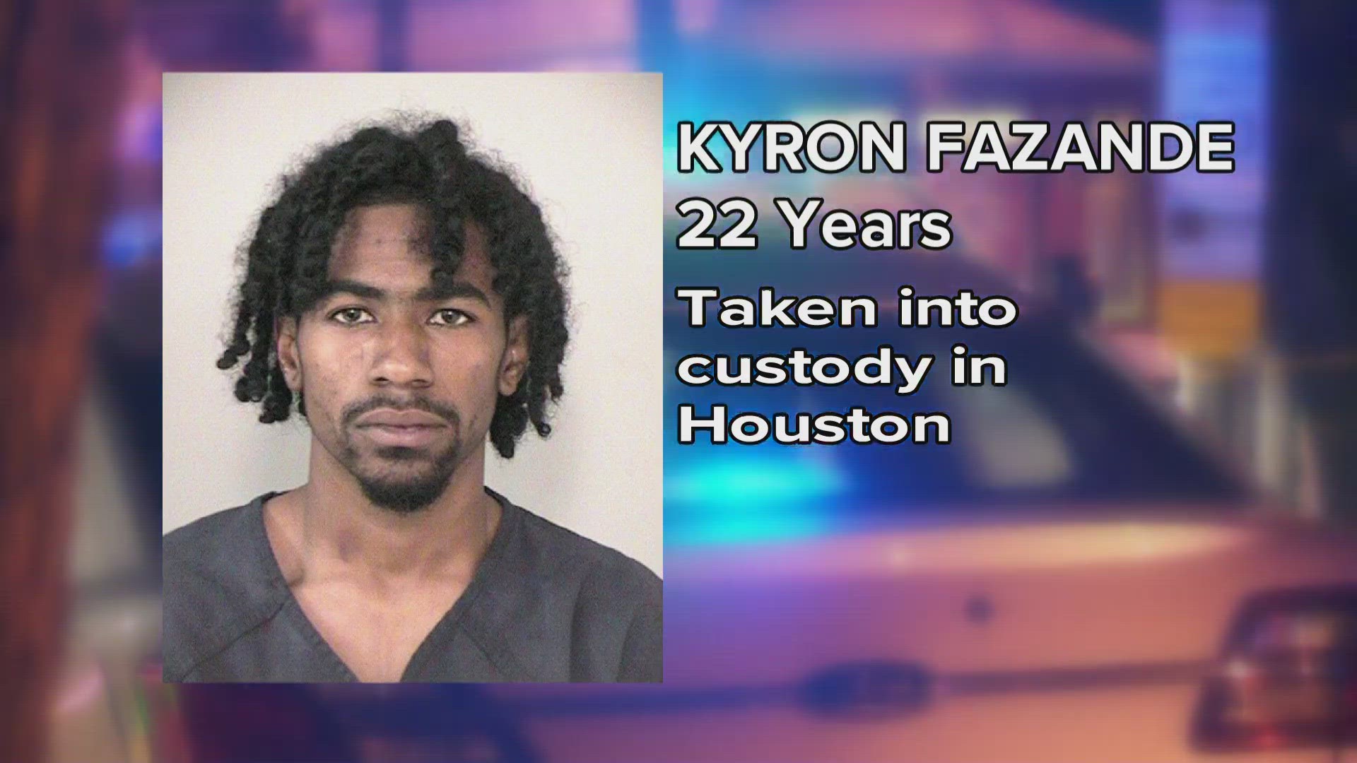 The 22-year-old was taken into custody at a home in Houston and will be extradited to New Orleans.