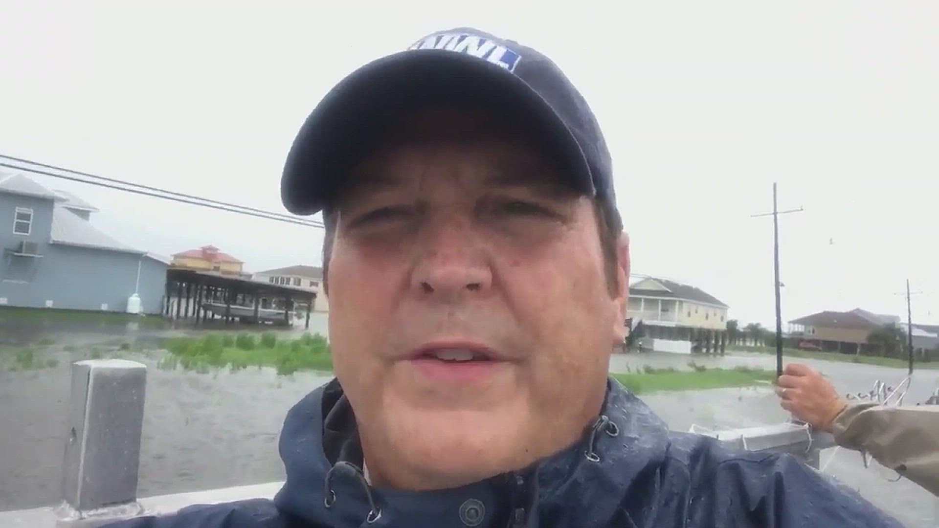 Water rising in Myrtle Grove in Plaquemines