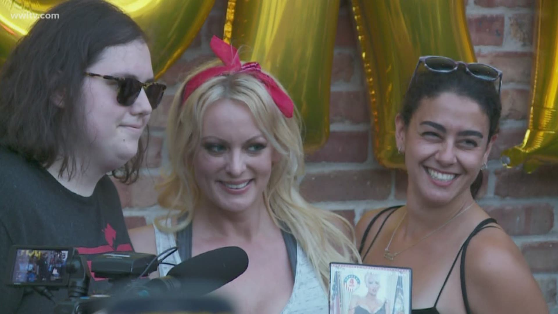 Adult film star Stormy Daniels was in the Big Easy Sunday evening to raise money for the New Orleans Abortion Fund.