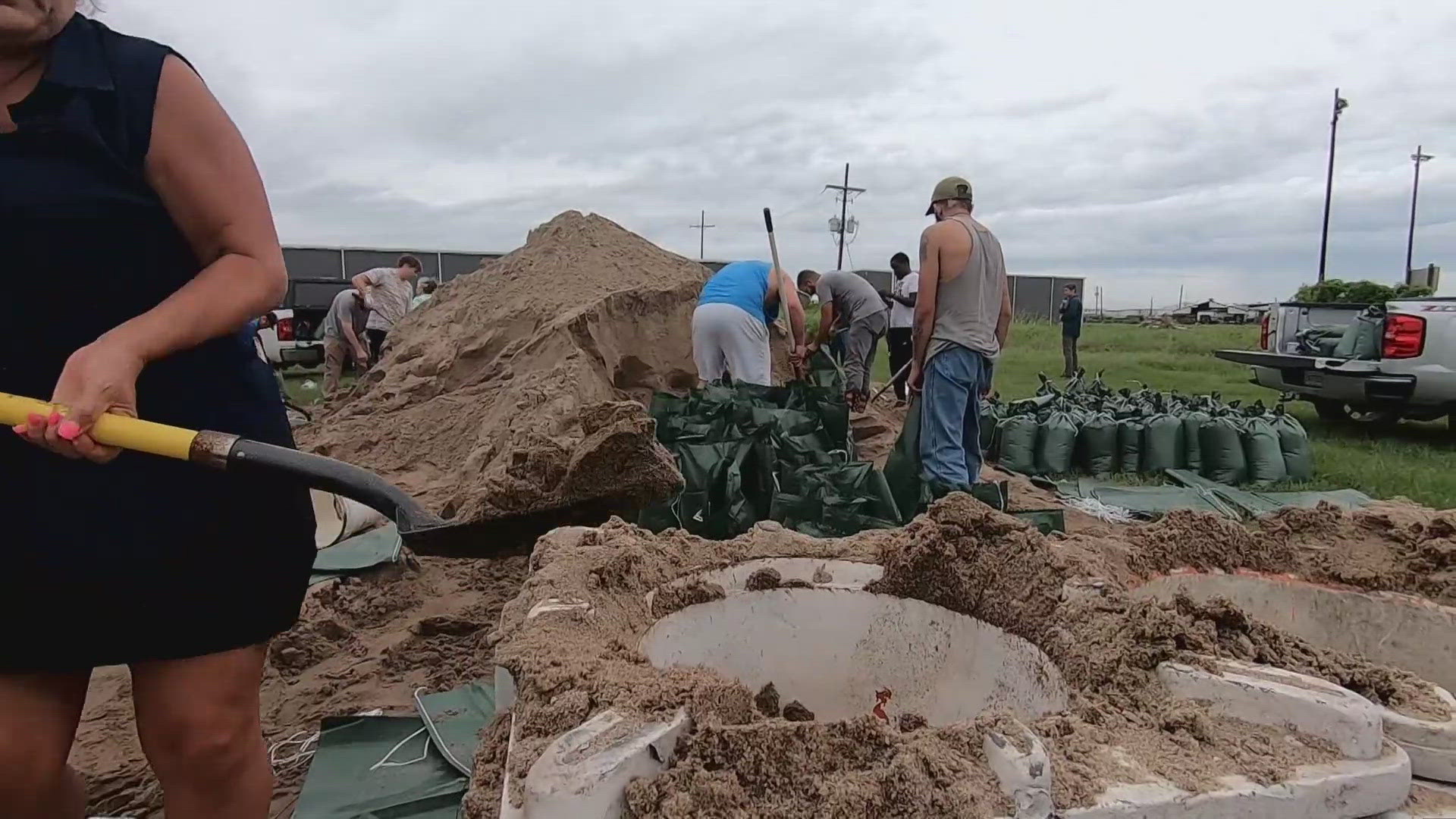 Sandbag locations in various parishes are open for residents.