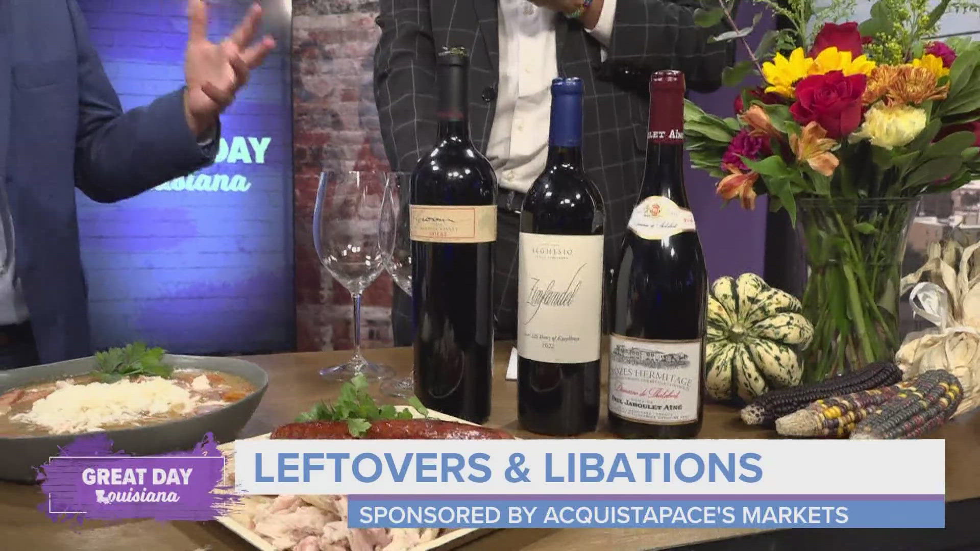 In today's Happiest Hour, Adam Aquistapace of Acquistapace's Markets, suggests what to do with leftover turkey and more importantly what to drink with it.