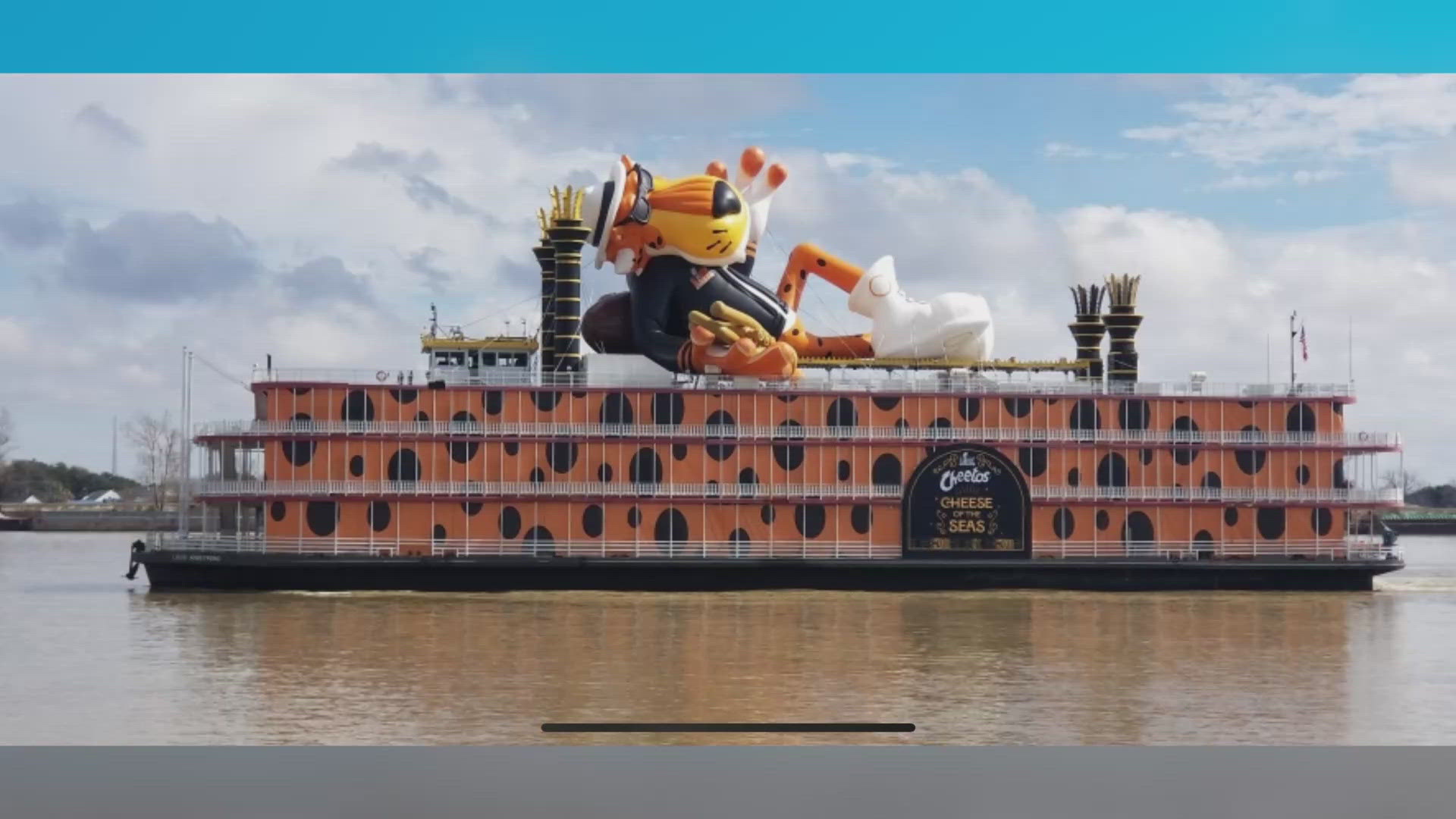  A 113-foot-long Chester Cheetah is cruising down the Mississippi as New Orleans Paddlewheels transforms the Riverboat Louis Armstrong.
