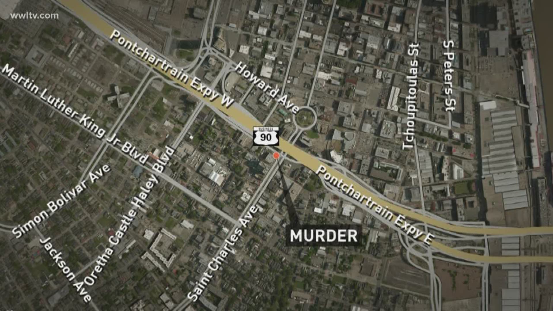 A man was found stabbed to death on St. Charles Avenue Sunday.