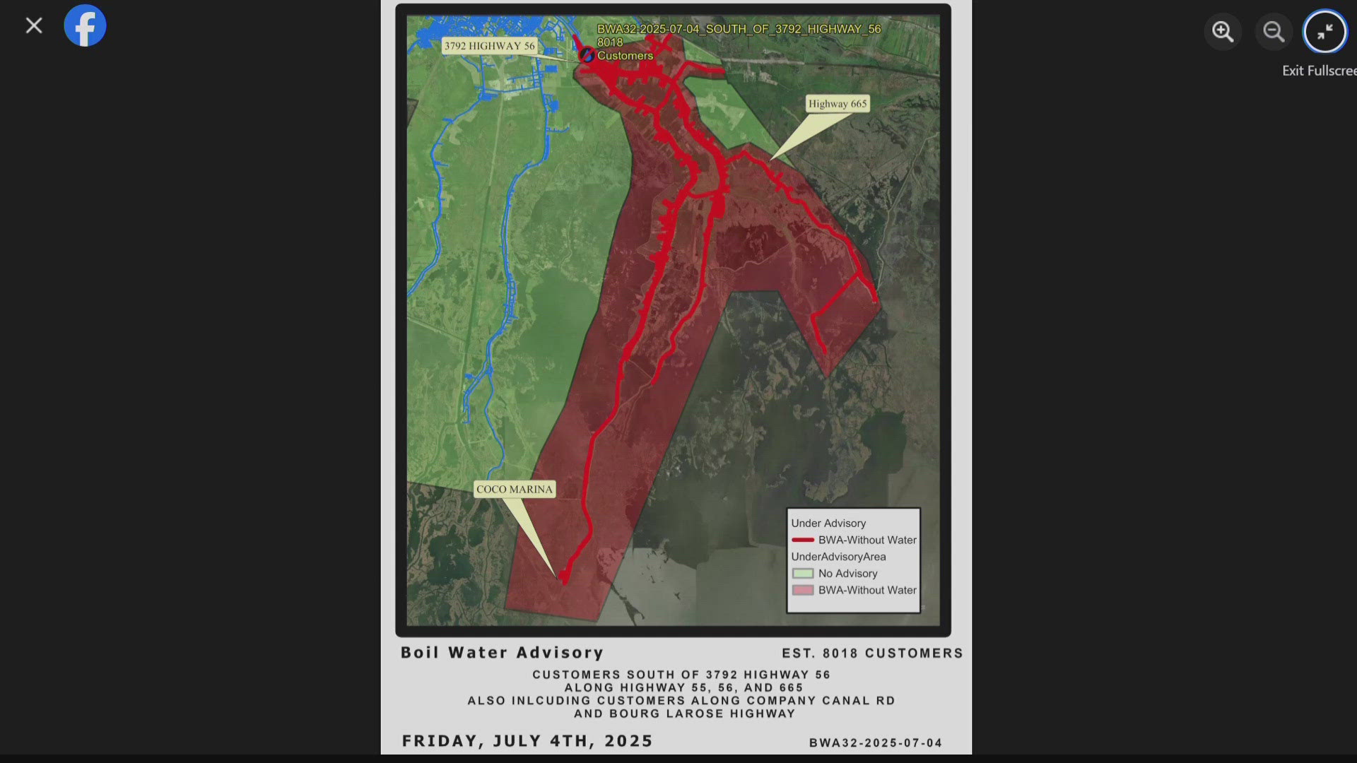 Boil advisories remain in effect for residents in Lafourche and Terrebonne Parishes.