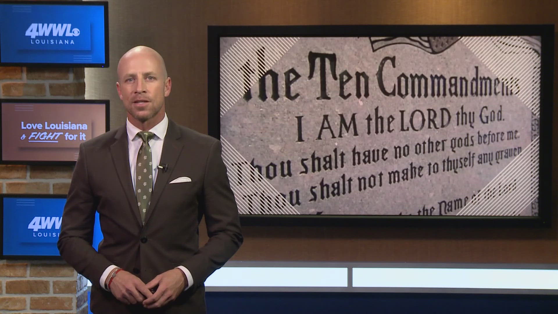 A lawsuit takes aim at a law mandating the Ten Commandments be displayed in all Louisiana public schools.