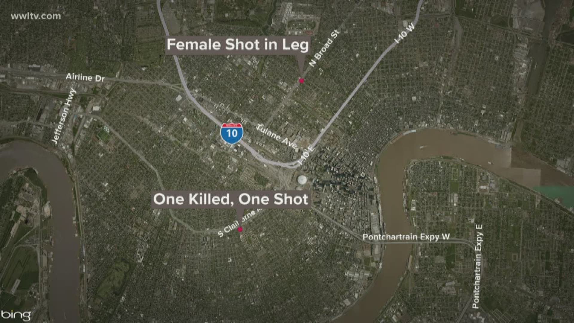 Authorities are investigating two separate shootings that left one person dead and two others wounded overnight.