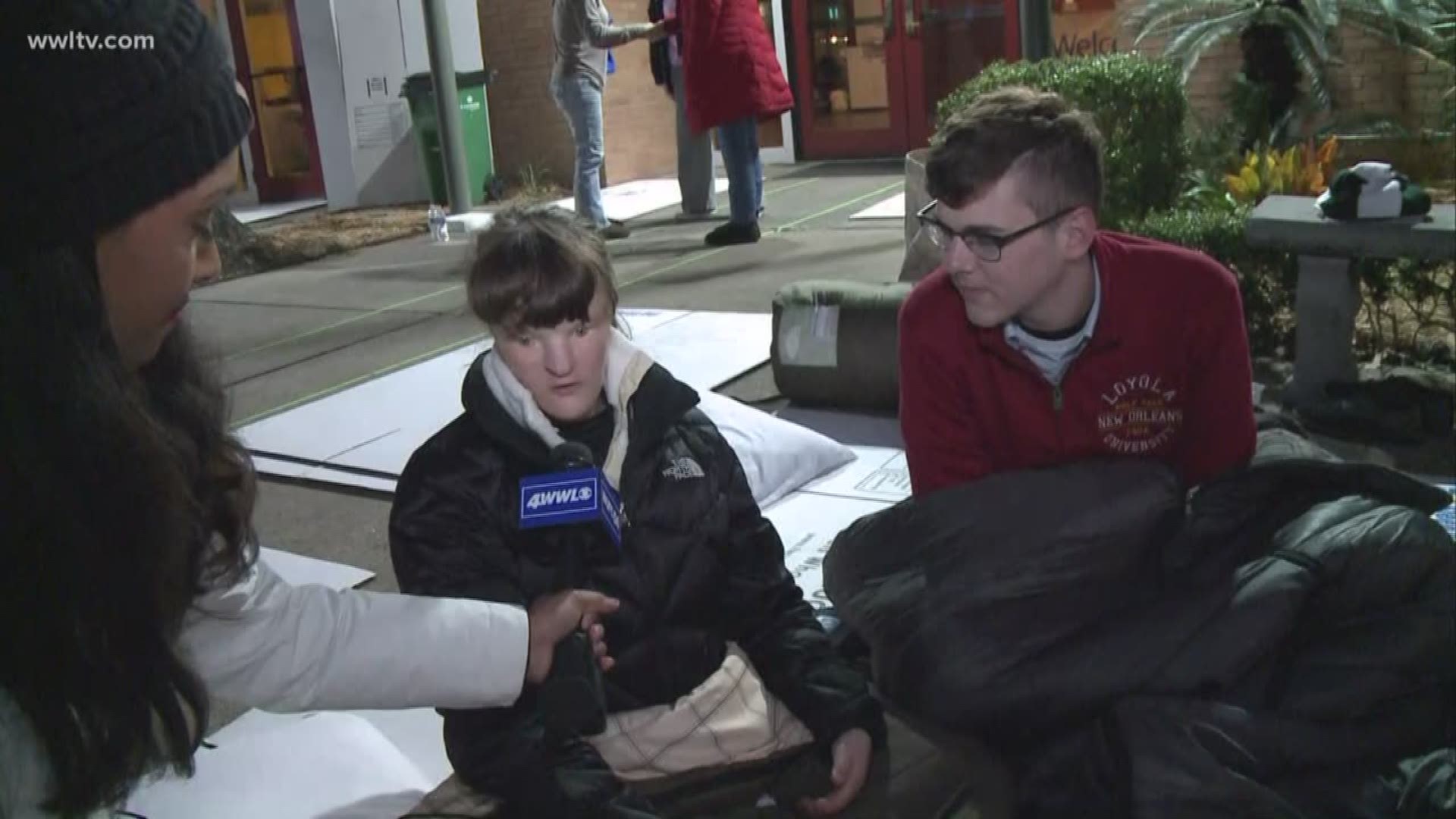 The Covenant House annual "Sleep Out Event" raises money to help homeless teenagers.