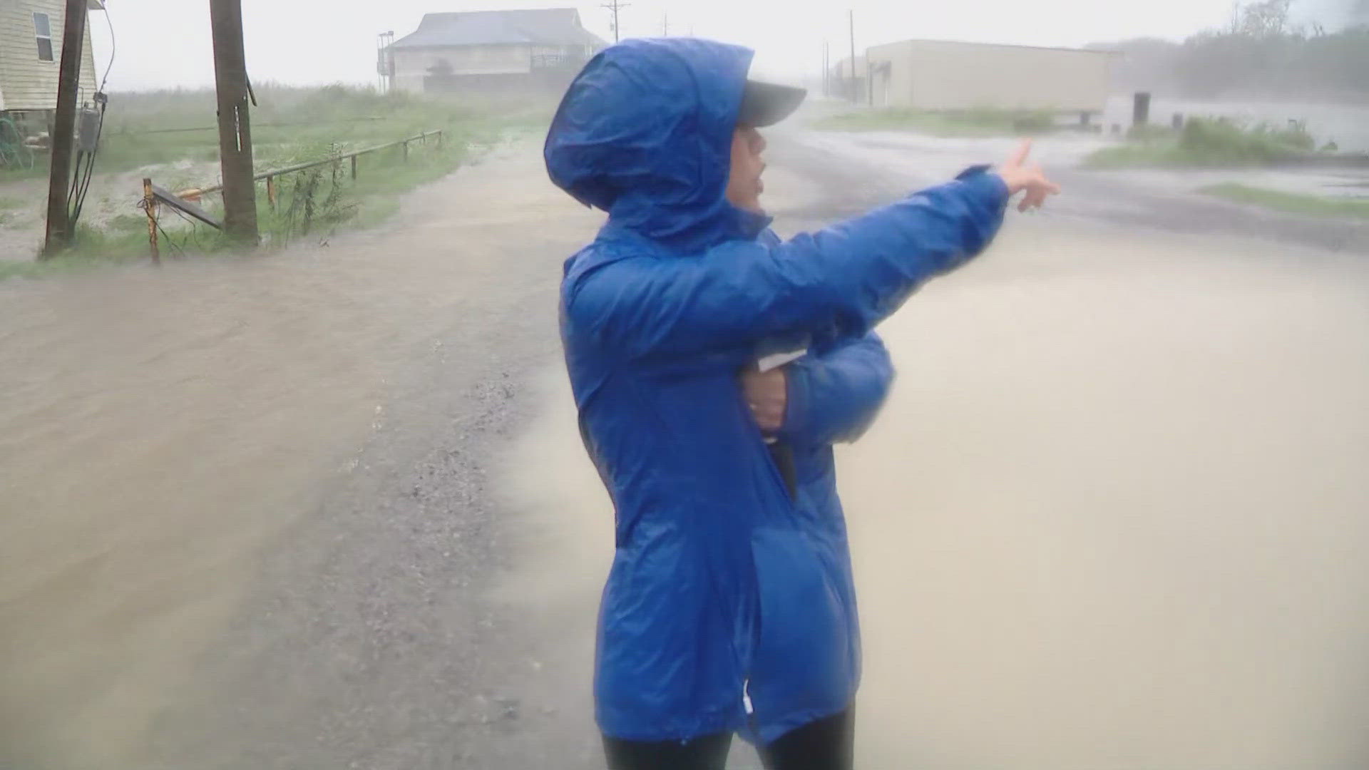 The leading edge of Hurricane Francine was being felt in Terrebonne Parish Wednesday afternoon ahead of the center where winds are sustained at 90 mph.