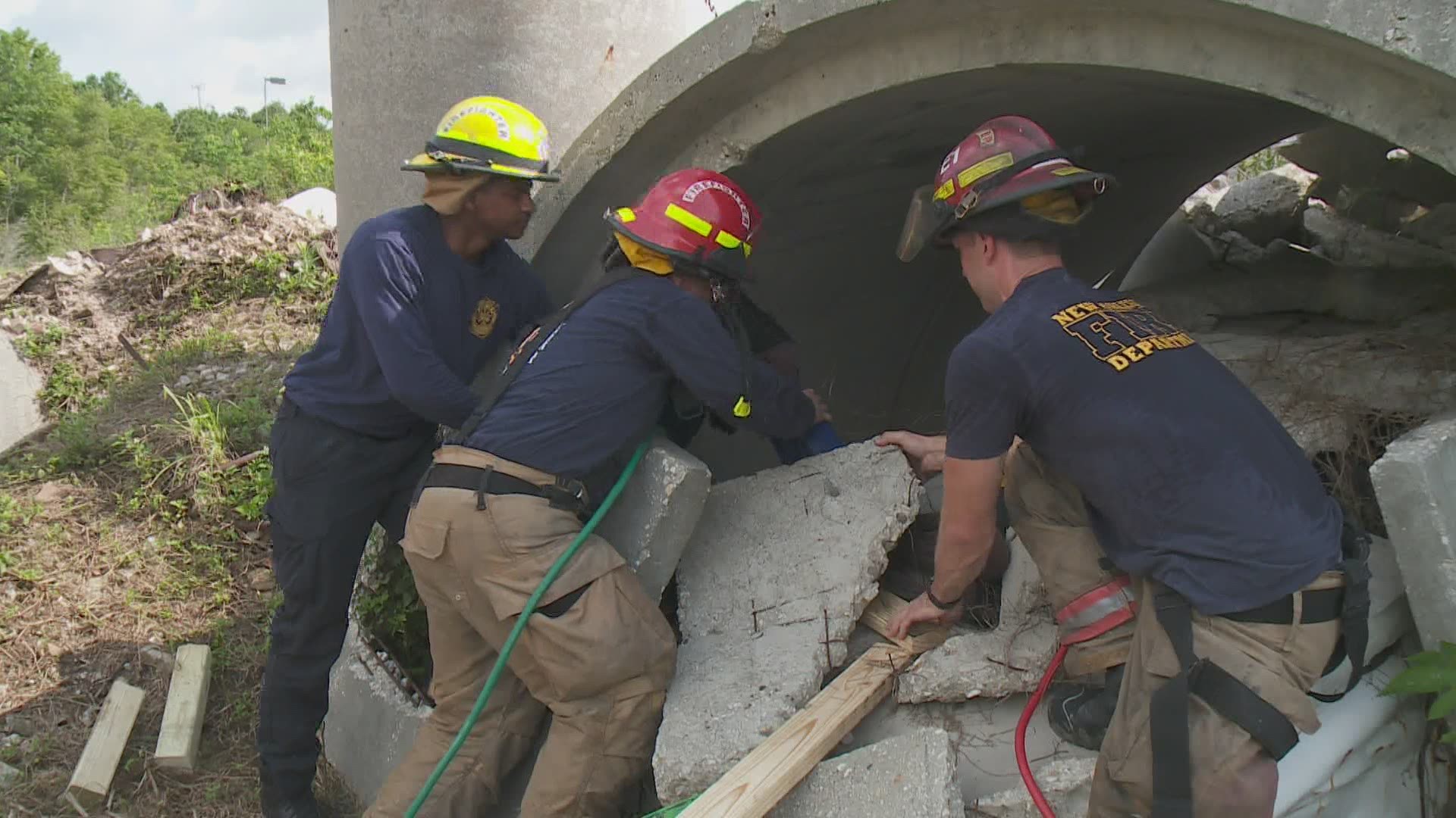 This week’s training exercises were scheduled well before the Florida collapse. Douvillier said what’s happening in Florida is a worst-case scenario.