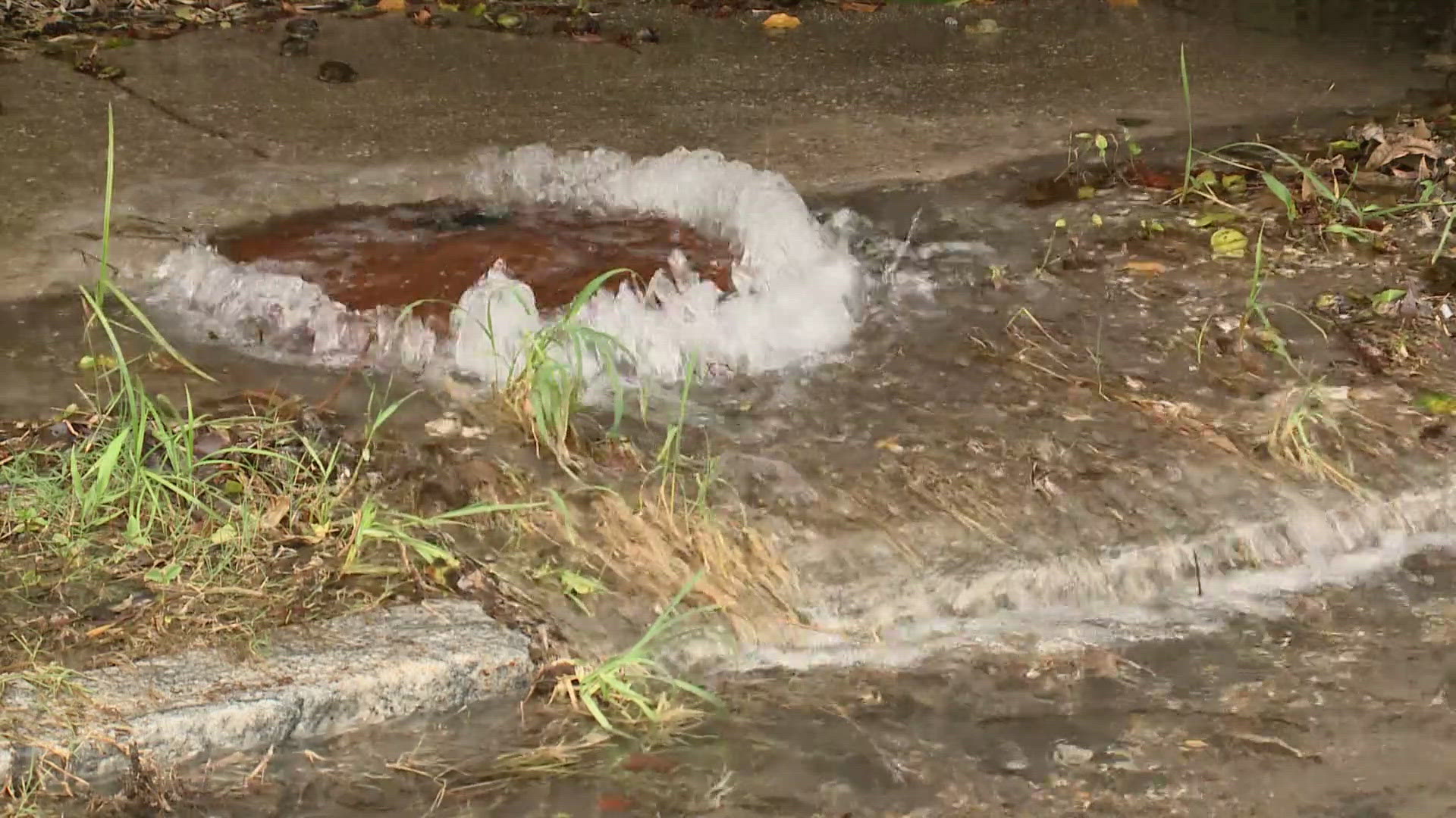 Residents of Hamilton Street say they have seen a passerby drink, bathe, and wash cars with the water. Part of the street has even begun sinking under its weight.