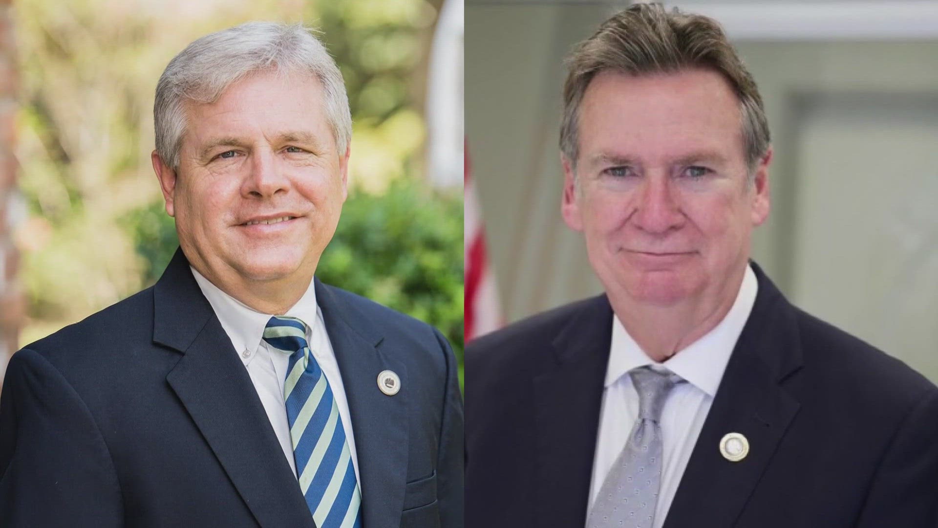 Both candidates are Republicans with political backgrounds and strong ties to the parish.