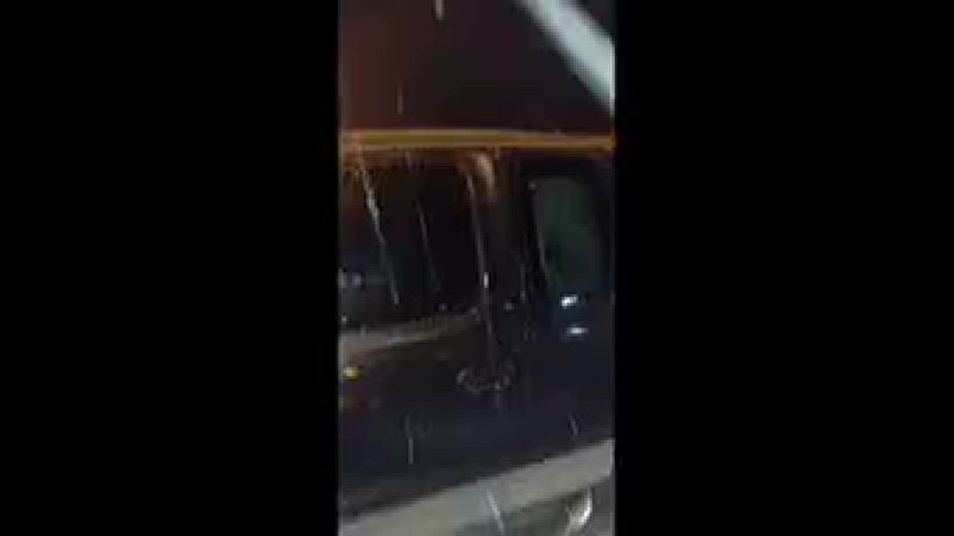 A viewer video shows wintry precipitation in LaPlace Tuesday morning
Credit: Unknown