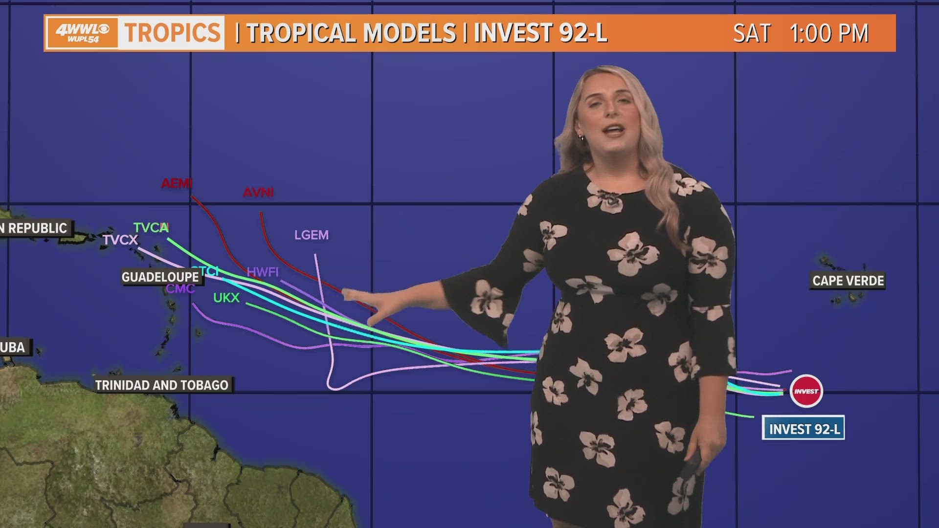 Invest 92L is being tracked as it comes off of Africa and it has a high chance to develop into a tropical system next week.