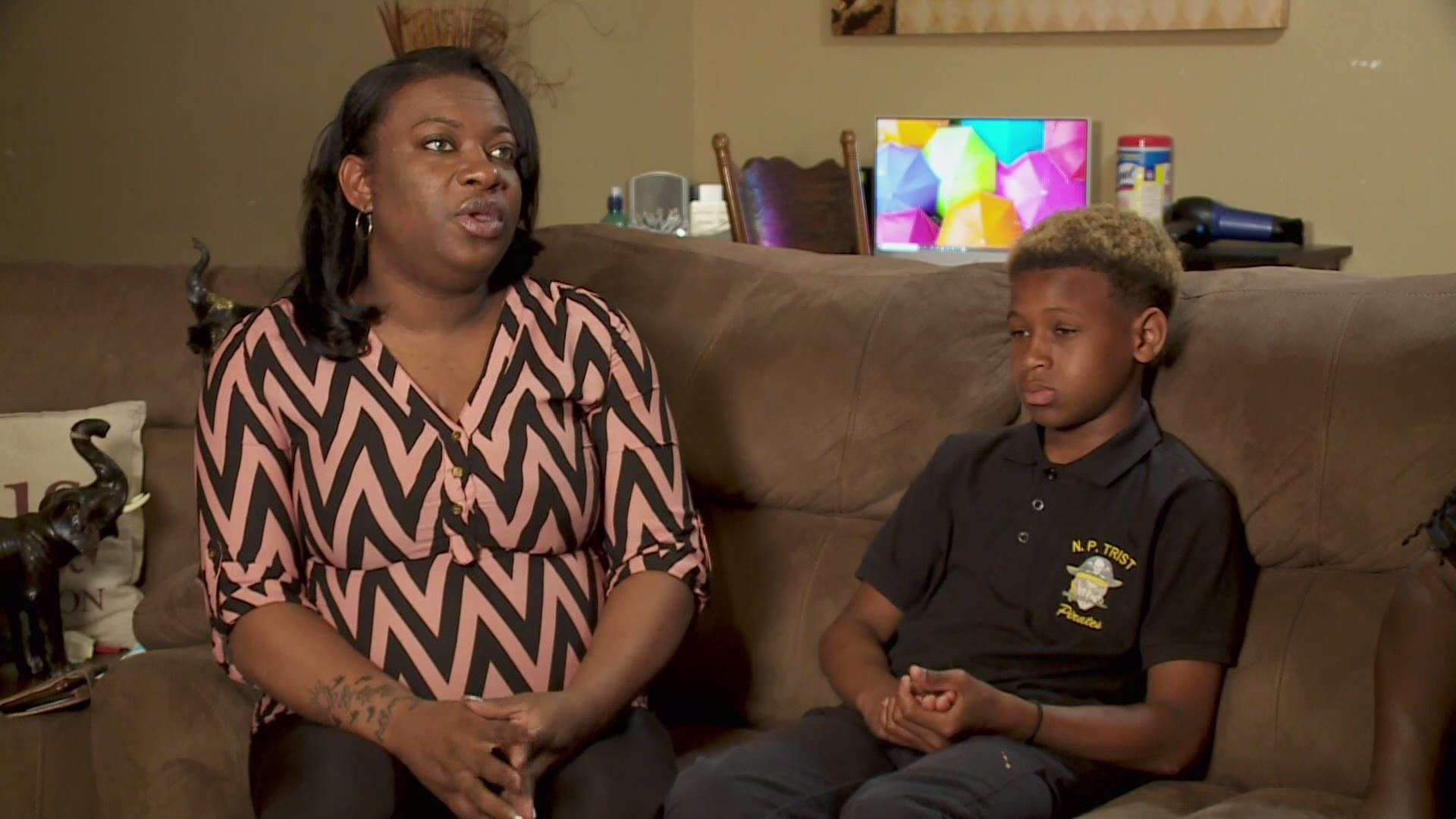 A mother talks about a recent exchange her son had with a school bus driver who made a comment about George Floyd as she was chiding her son about mask use.