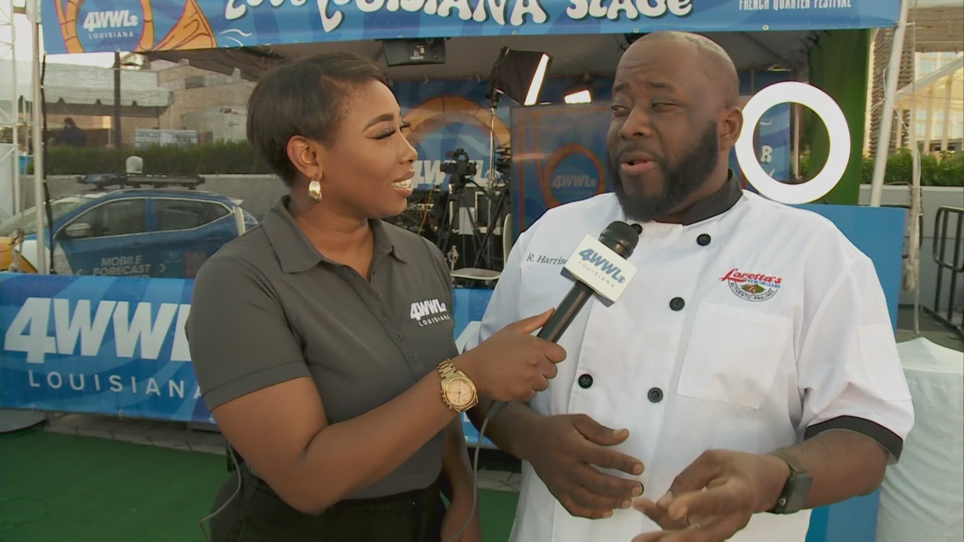 Robert Harrison of Loretta's Pralines talks about his sweet and savory beignets that includes sweet praline beignets and savory crab beignets.