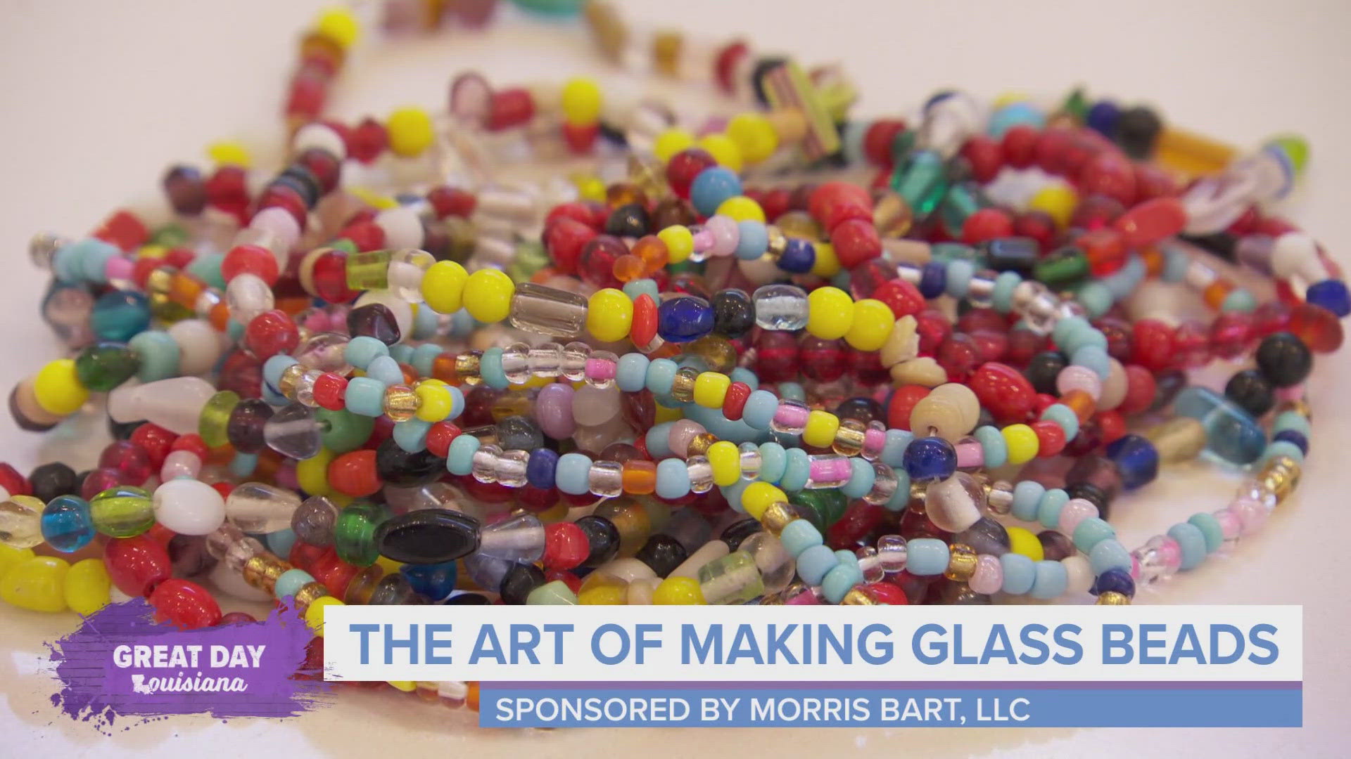 Learn the art of making glass beads, a coveted catch during mardi gras parades.