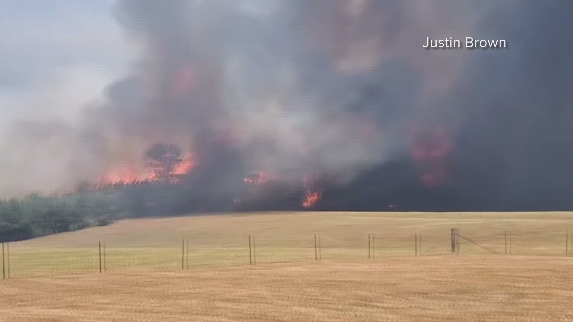 Yellow Van Farms battling wildfires