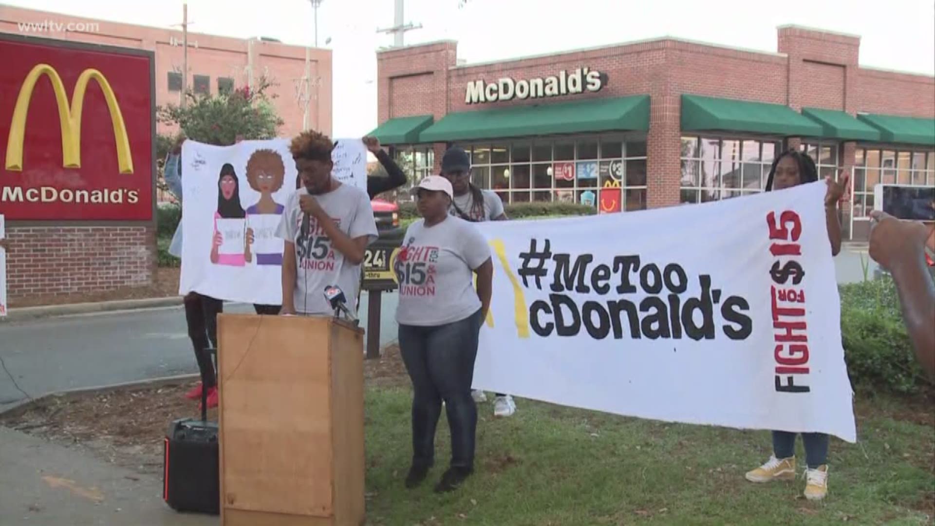 New Orleans Mcdonalds Workers Join National Strike Over Sexual Harassment 
