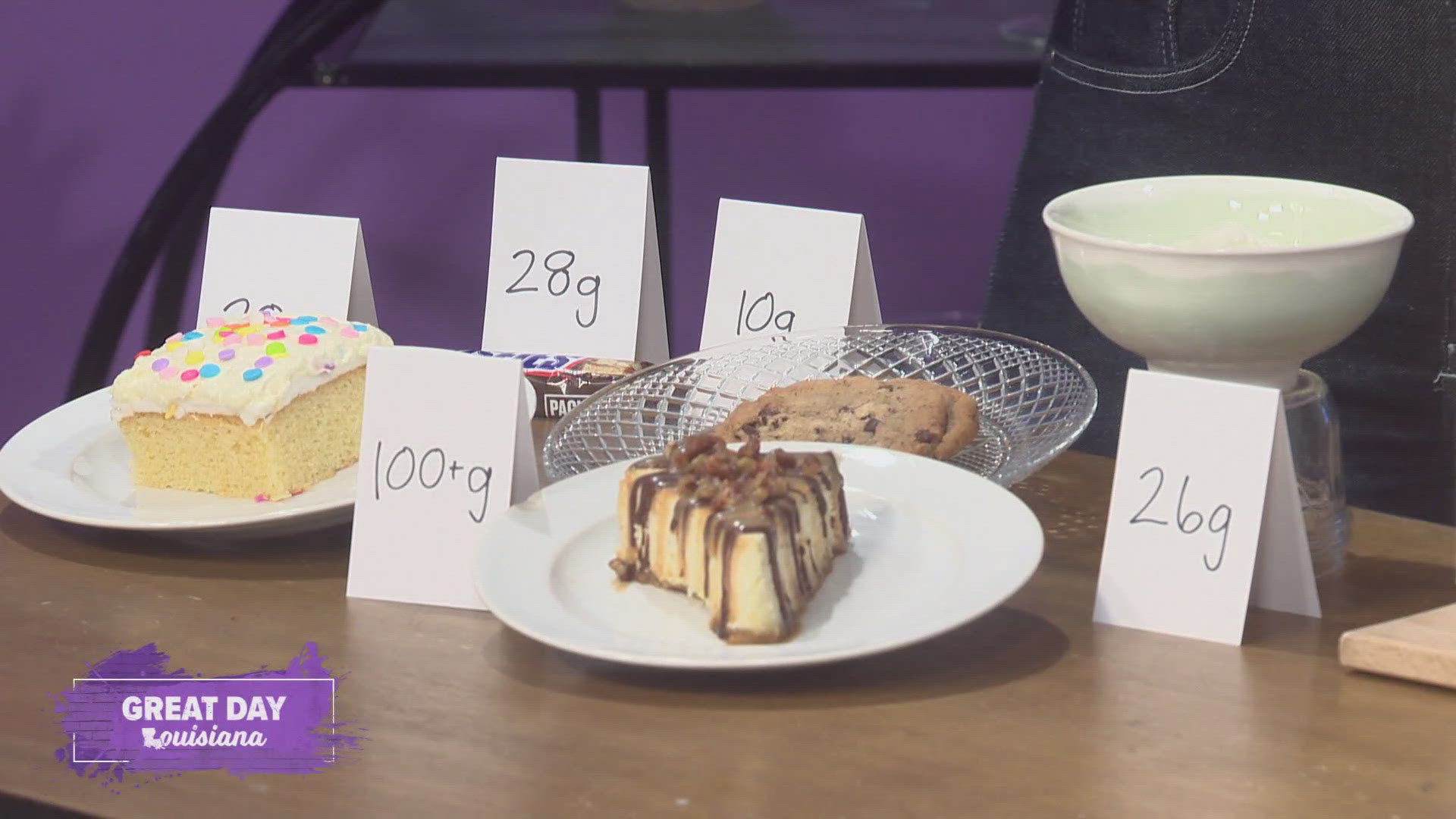 Registered Dietitian Amy Davis shows us how to make sure our sweet treats aren't packed with too much sugar.