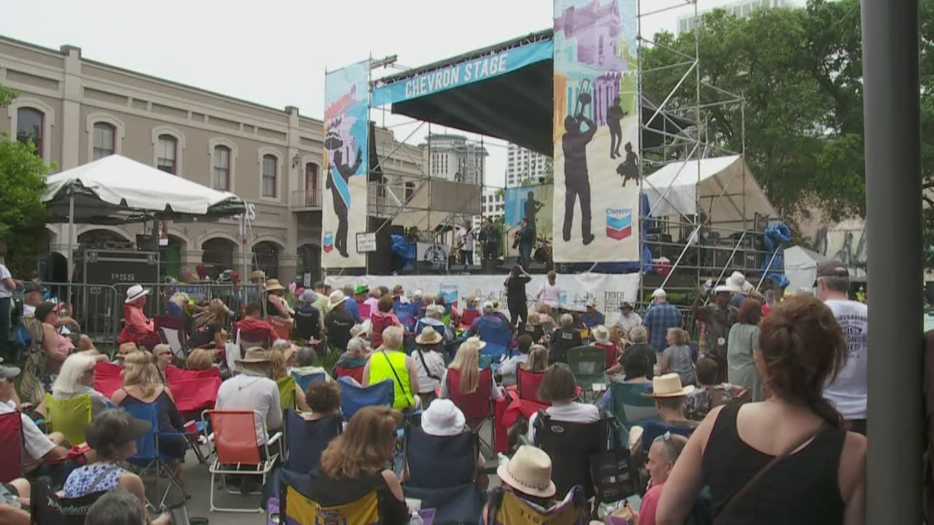 The last thing on the minds of the thousands at the French Quarter Festival Friday was the bad weather forecast to move through over night Saturday into Sunday morning.