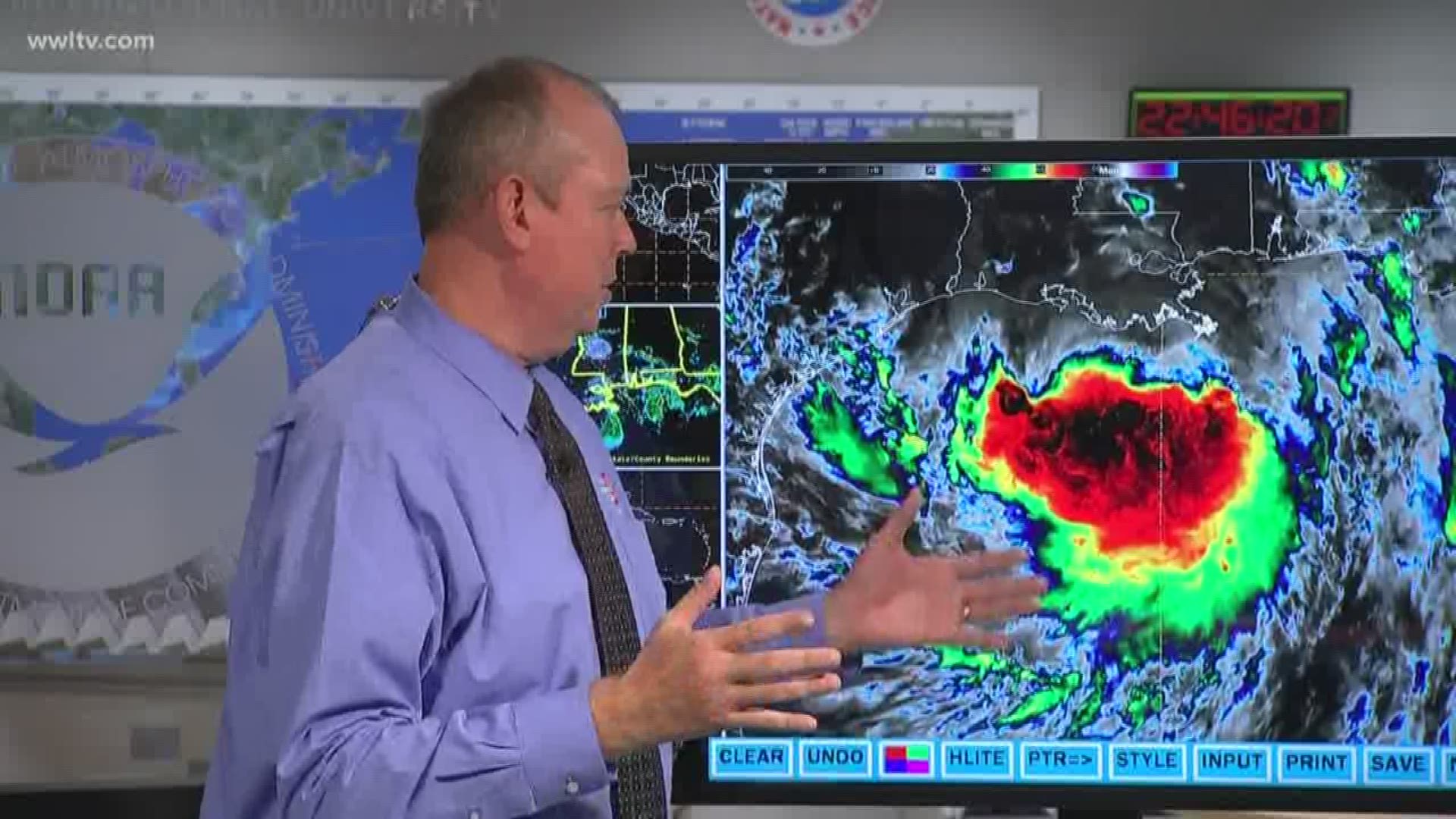 A Tropical Storm Barry update from the National Hurricane Center.