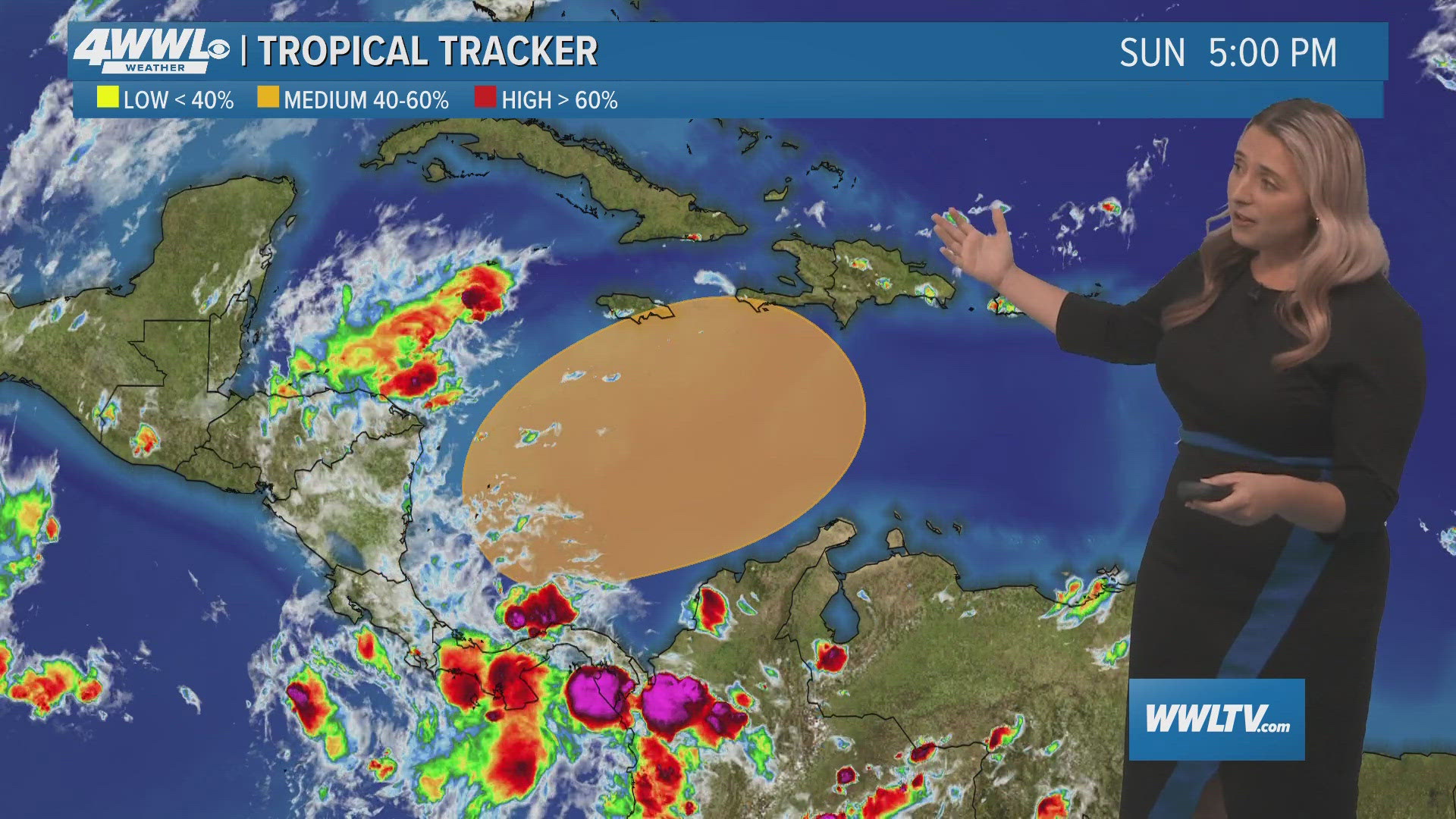 WWL Louisiana meteorologist Alexa Trischler with a special digital-only weather forecast for the New Orleans area with an eye on the tropics for WWL+.