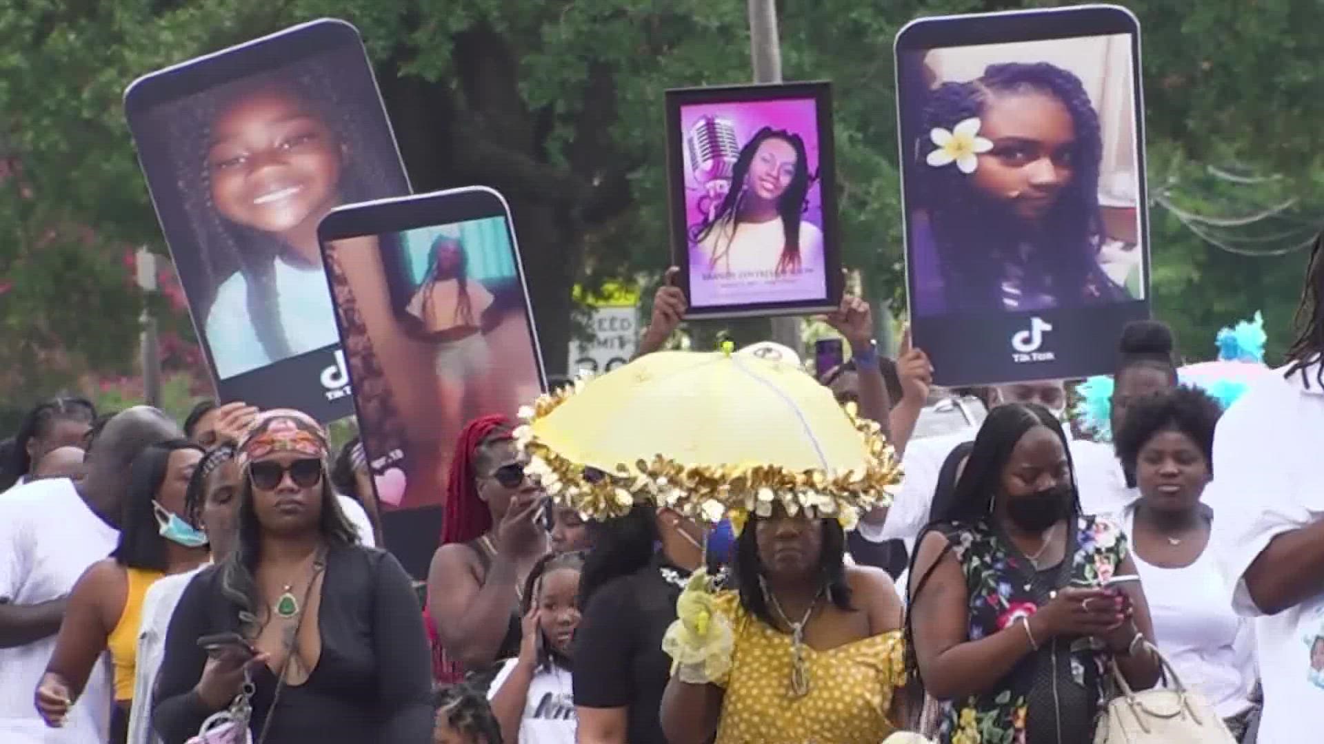 Nearly two months after their passing, a funeral and celebration was held for two Algiers sisters.