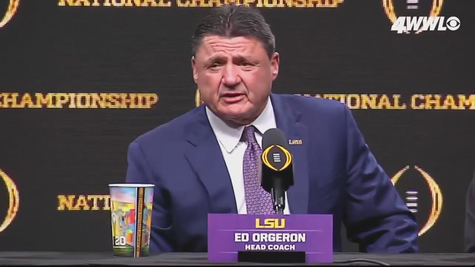 "I think that if you’re a quarterback and you’re looking at LSU right now, you want to be here because of what Joe did," Orgeron said.