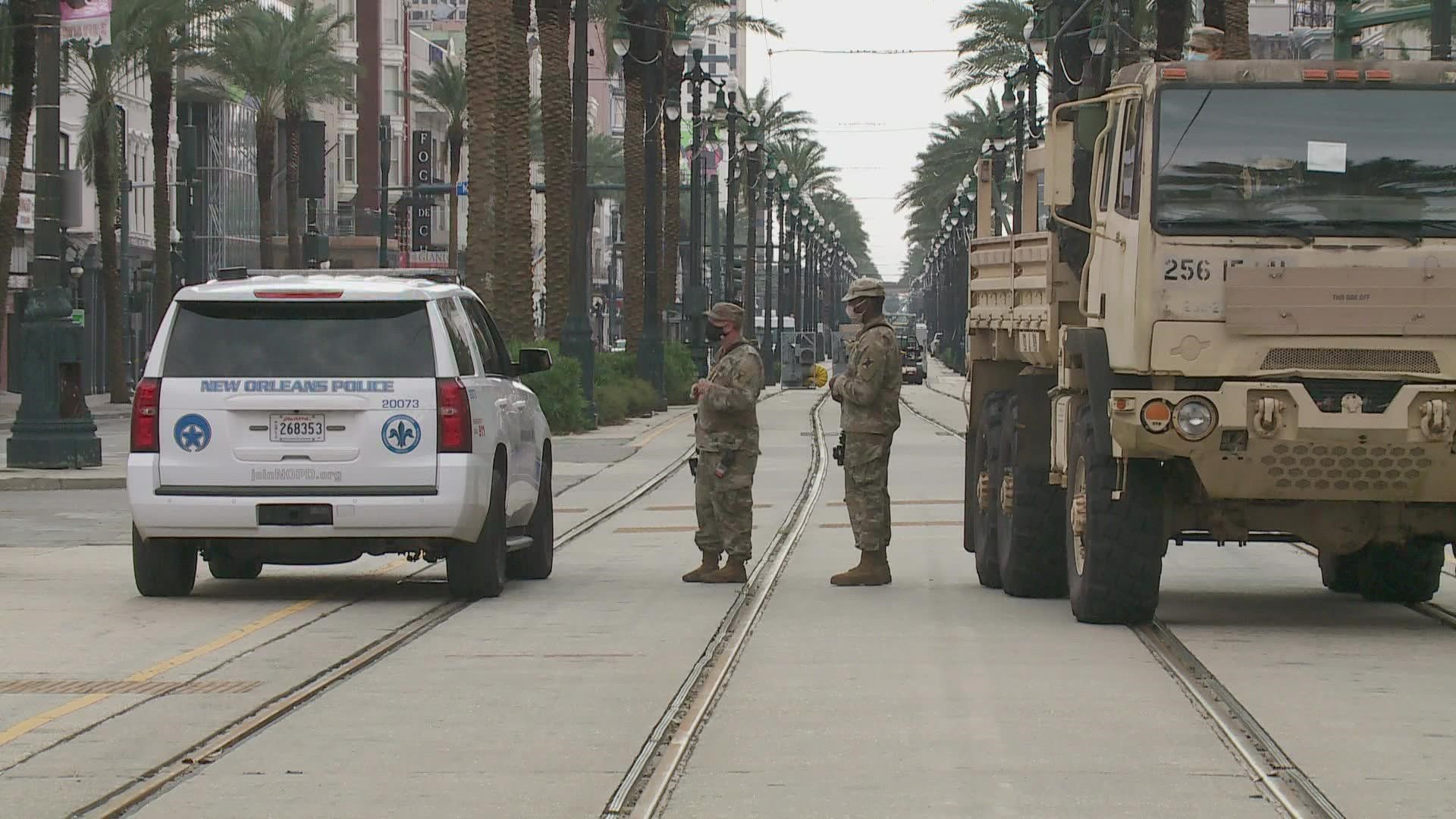 A curfew was put in place in New Orleans in efforts to prevent looting after hurricane Ida.