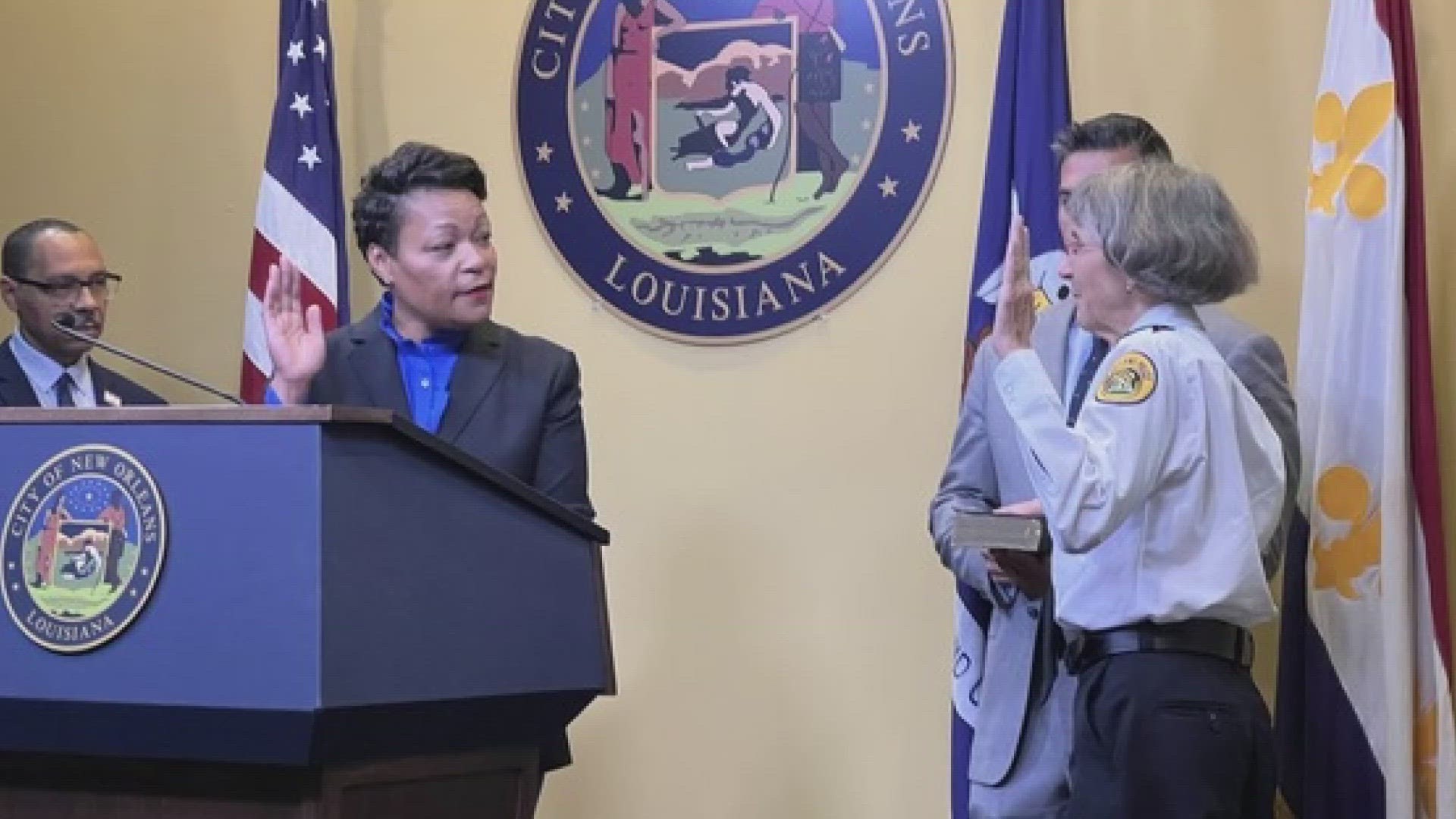 “I would like to thank Mayor Cantrell for having the confidence in me to lead the New Orleans Police Department," said Interim NOPD Superintendent Kirkpatrick. "