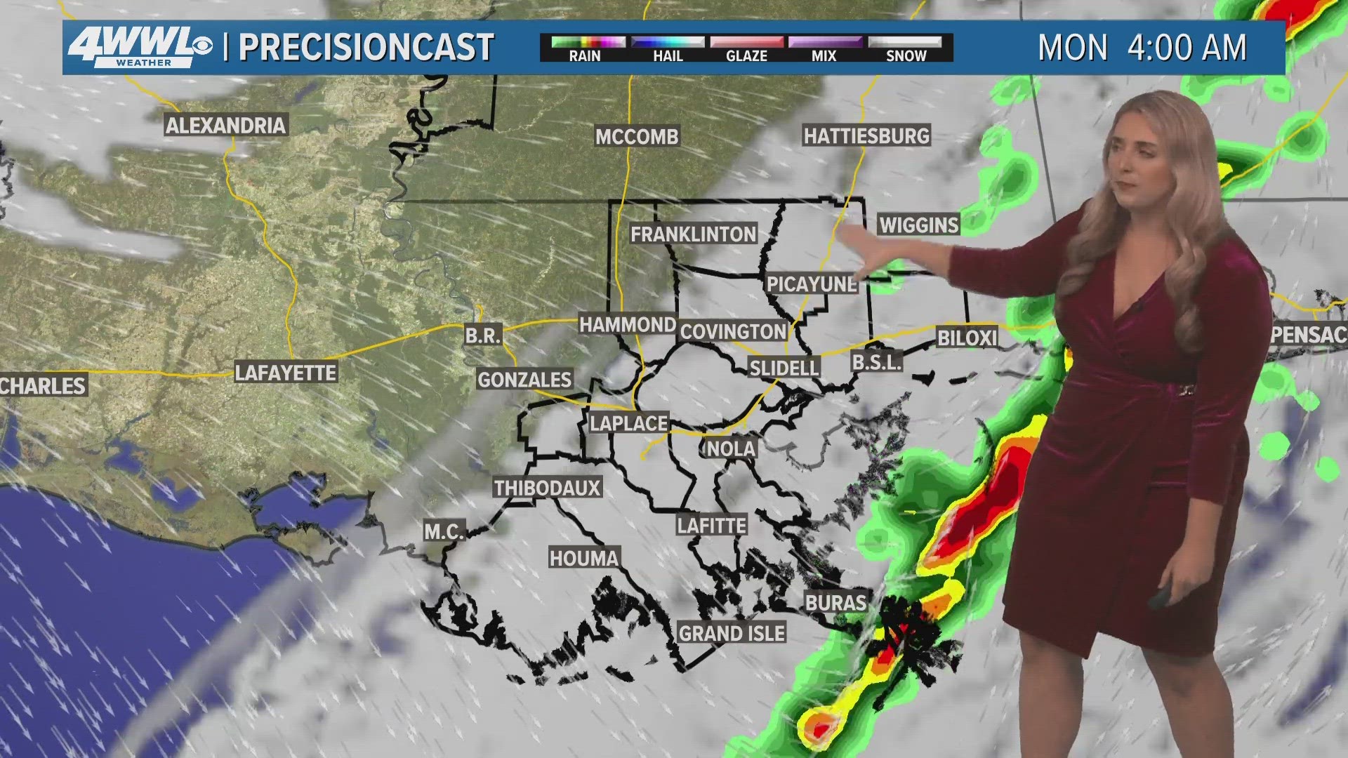 WWL meteorologist Alexa Trischler gives a breakdown of what to expect Saturday and Sunday.