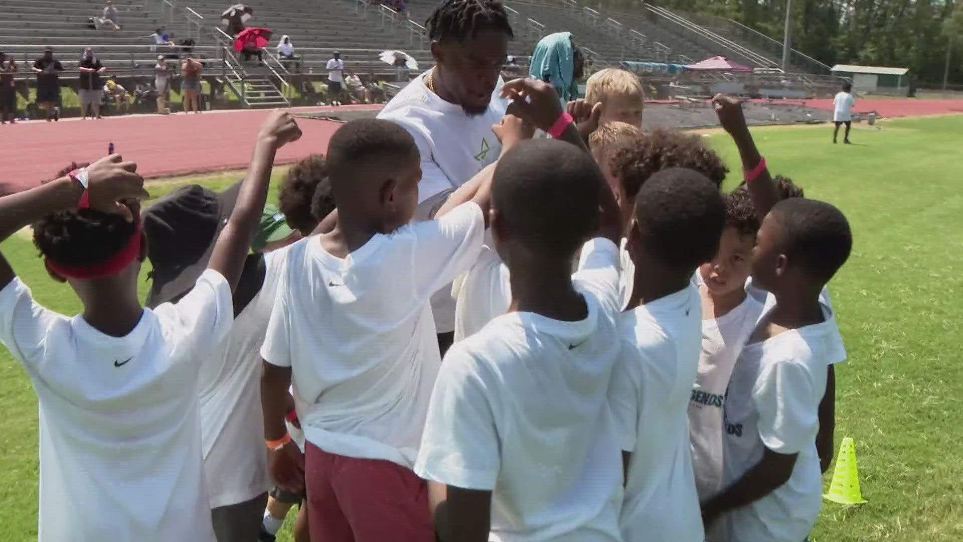 Saturday, Spears got the opportunity to show his love and appreciation returning to Ponchatoula High School to host his first ever summer camp.