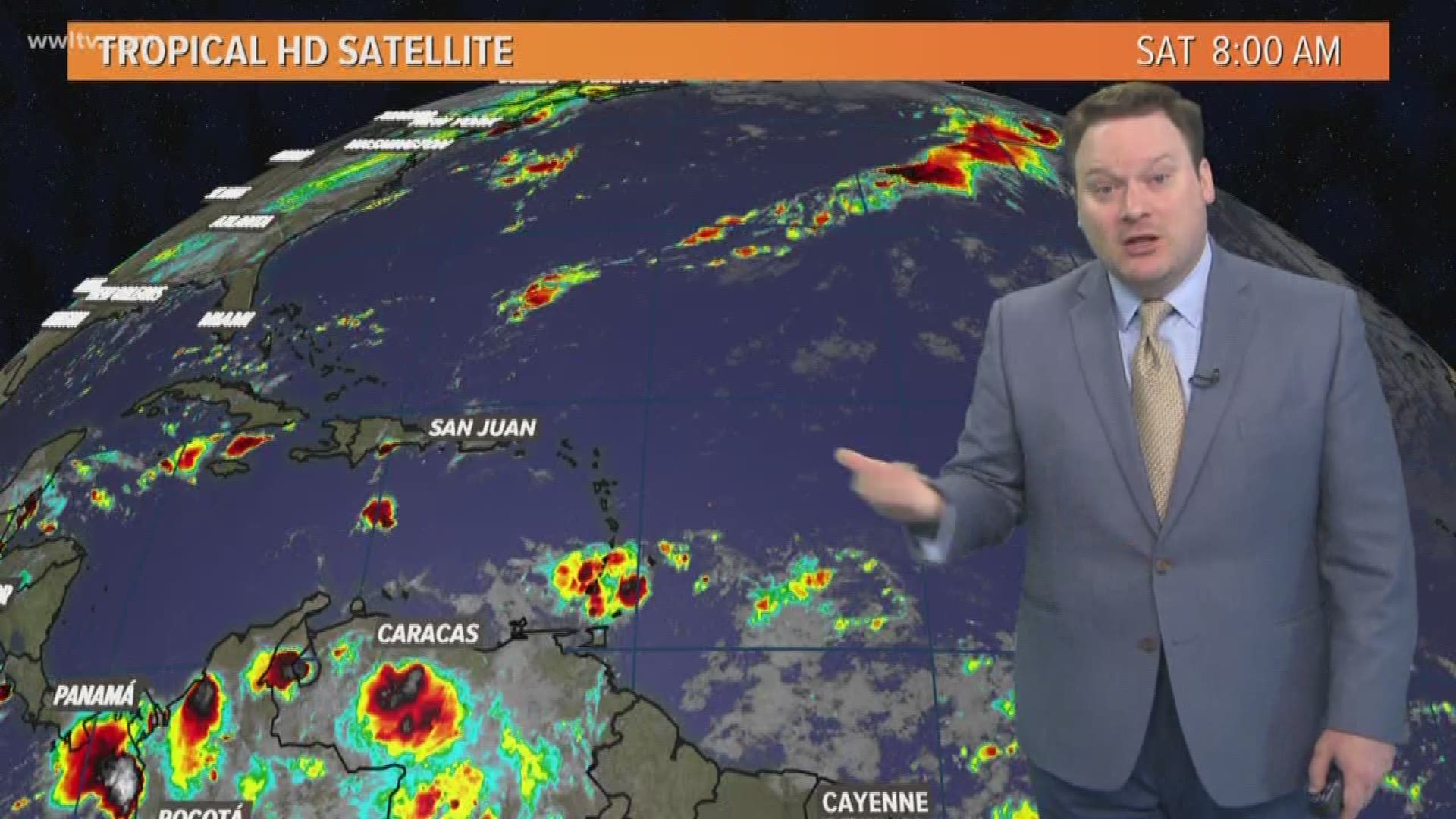 Meteorologist Chris Franklin has a look at weekend rain chances and a check of the tropics.