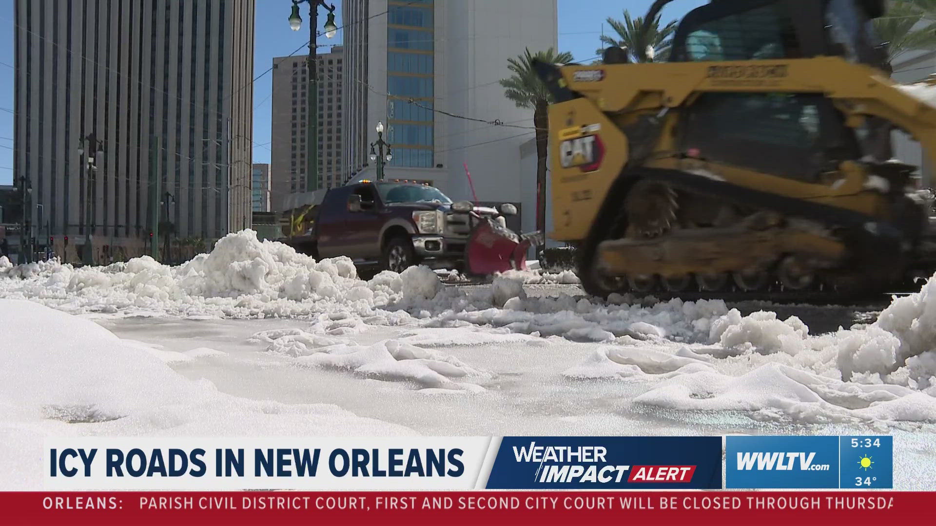 New Orleans Launches Major Snow Removal Operation After Historic ...