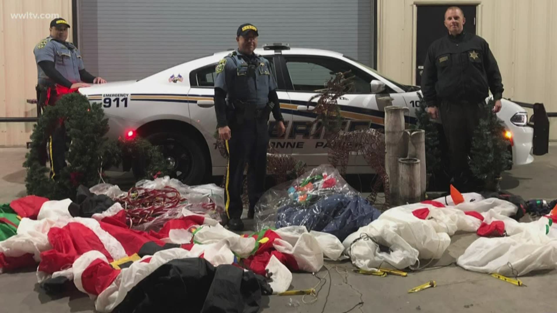 According to Terrebonne Parish Sheriff's Office officials, 31-year-old Nikkita Raquel Terrebonne swiped multiple holiday decorations from homes around Houma.