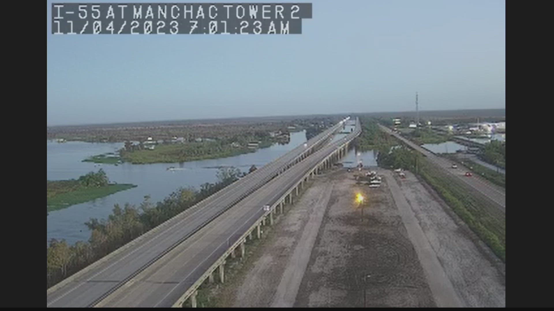 In the meantime, if you have to head that way take Highway 51 as an alternate. Full repairs should be complete in about two weeks.