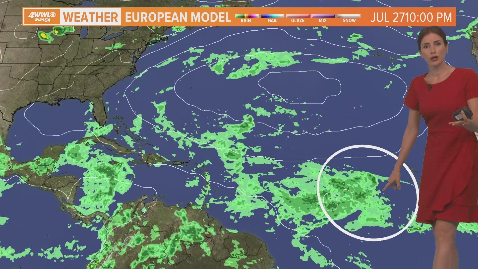 There are no tropical threats to the Gulf of Mexico or the United States over the next week.