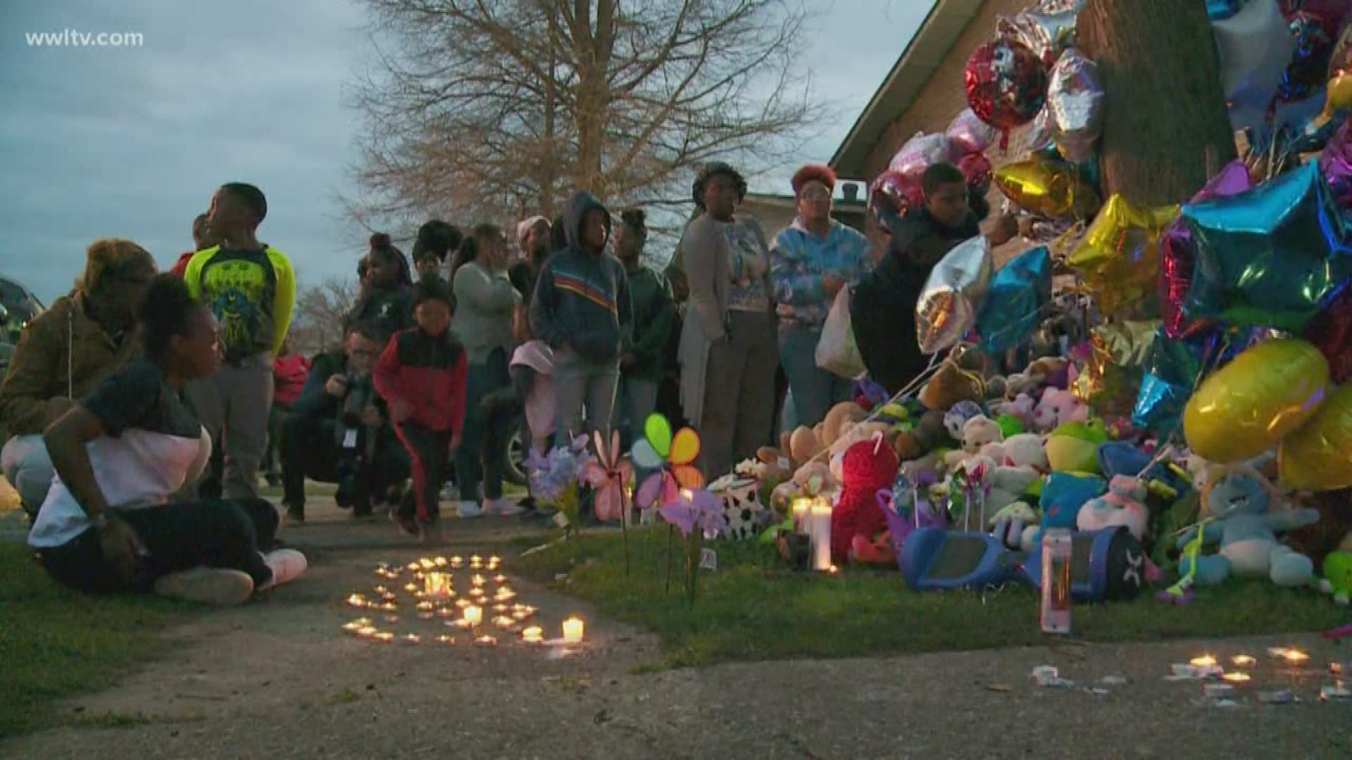 Family and friends gather to remember victims of Terrytown triple homicide and pray for two still in the hospital