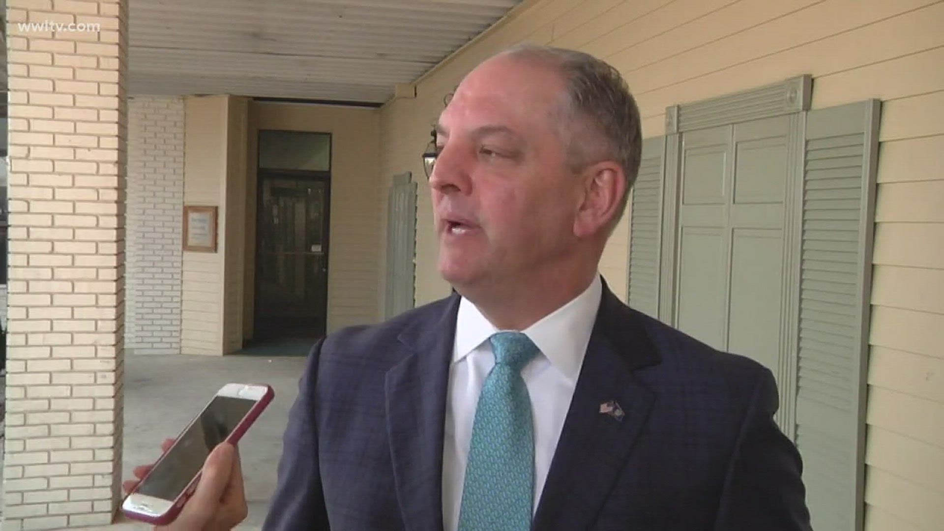 Governor John Bel Edwards says Secretary of State Tom Schedler should resign over sexual harassment claims.