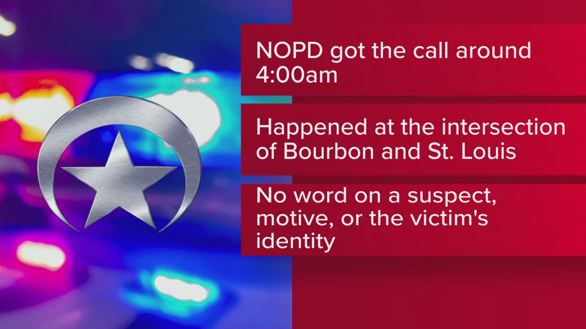 NOPD investigates a homicide in the French Quarter