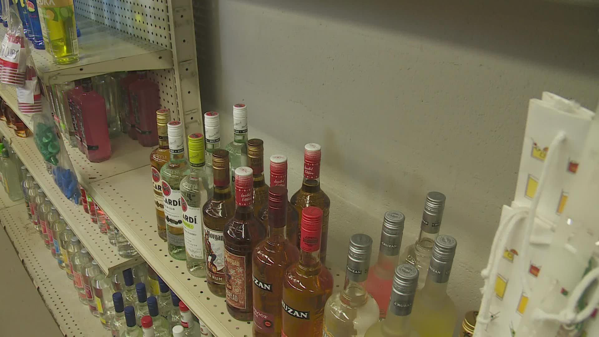 A local liquor dealer says he's lost thousands over the past few months as some top labels from out of the country aren't available.