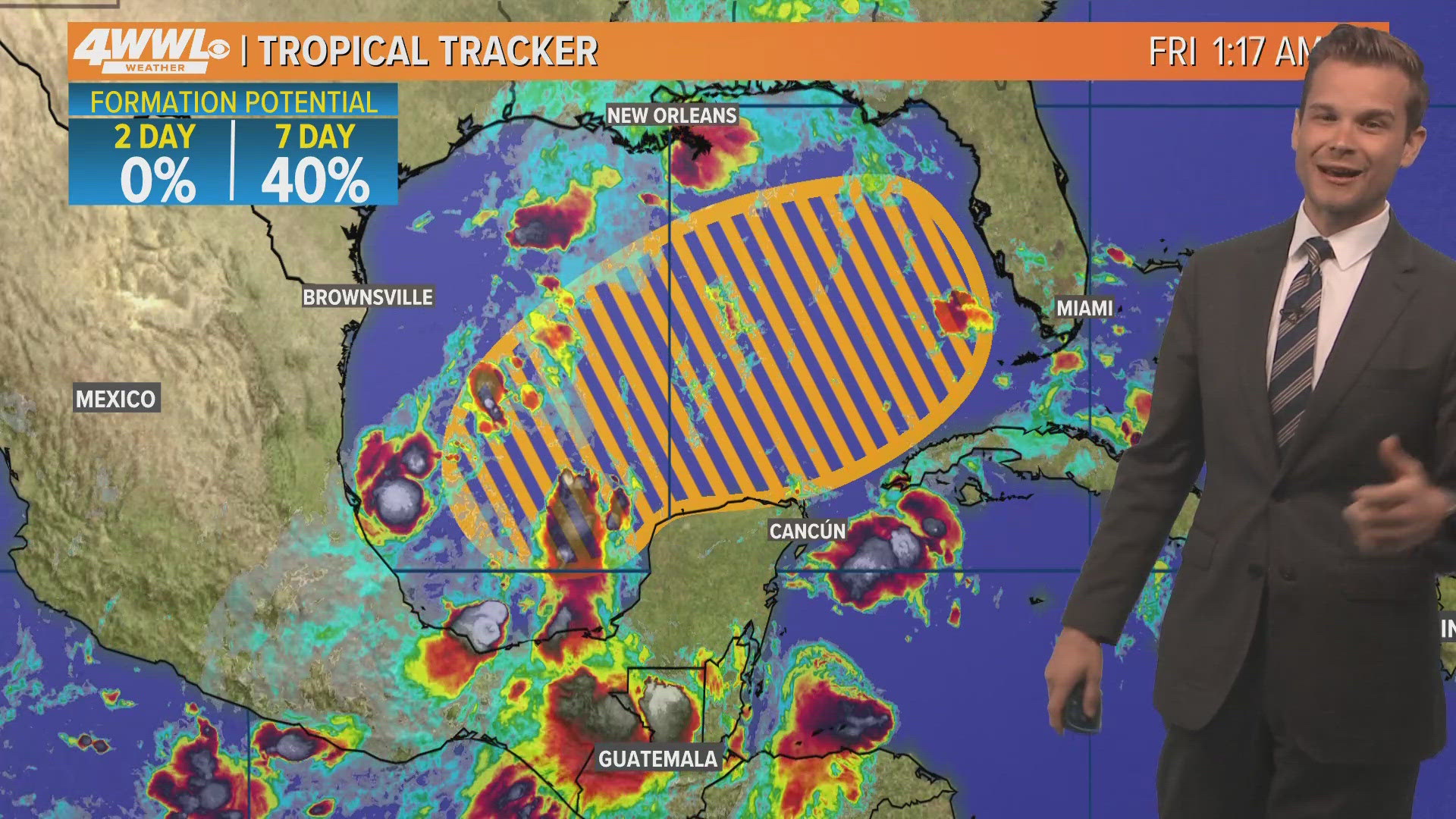 The NHC is watching the Gulf this weekend and next week for development. Models do show low pressure forming in the Gulf.