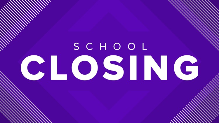 List: School closures, changes due to severe weather on Tuesday