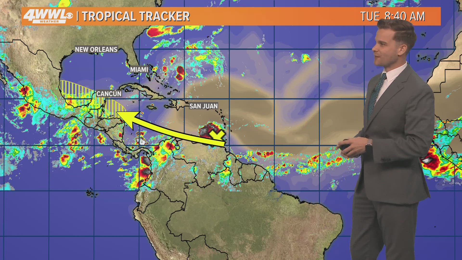 Saharan Dust is making its way across the Atlantic and stifling tropical activity so far. Meteorologist Payton Malone explains the timing of the dust.