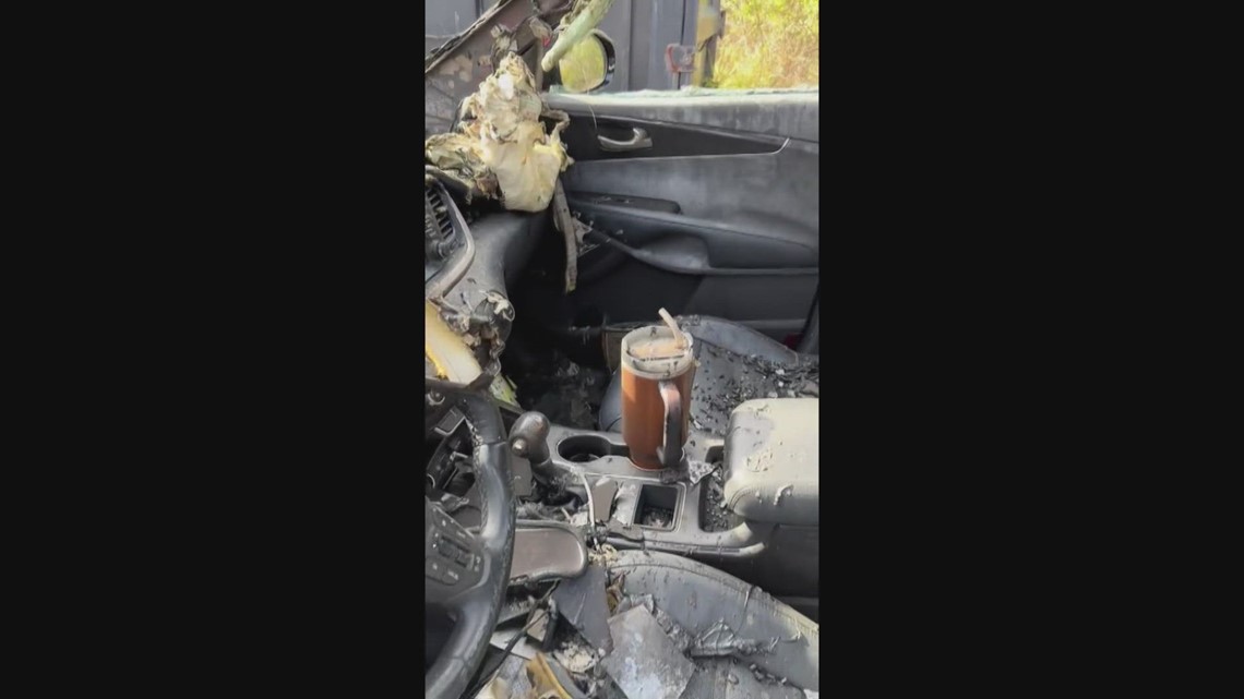 Stanley Vows to Replace Customer Car After Viral Video Shows Tumbler  Surviving Vehicle Fire