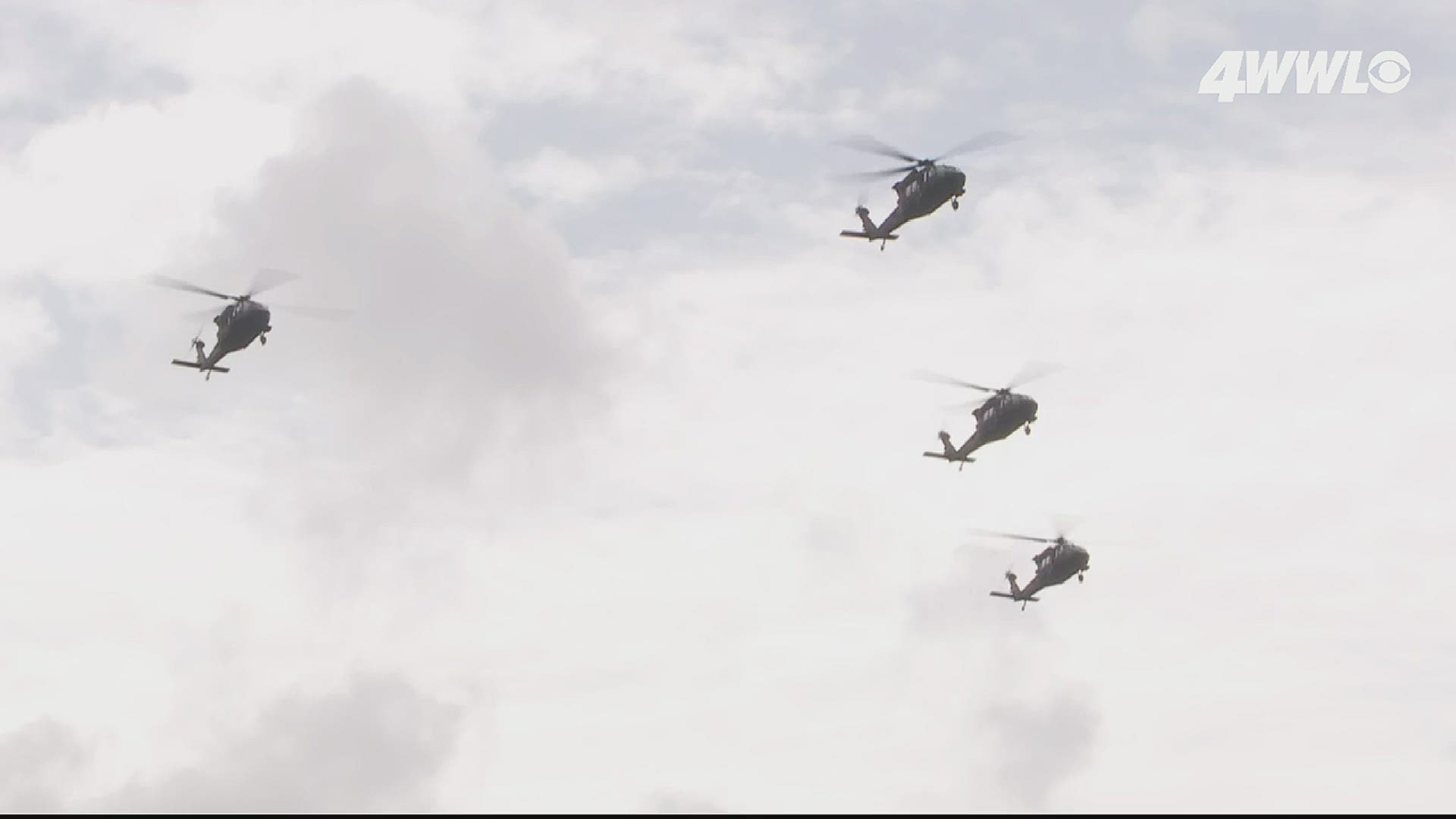 The Louisiana Army National Guard will honor medical workers and first responders who have engaged in the battle with COVID-19 with a Black Hawk flyover.