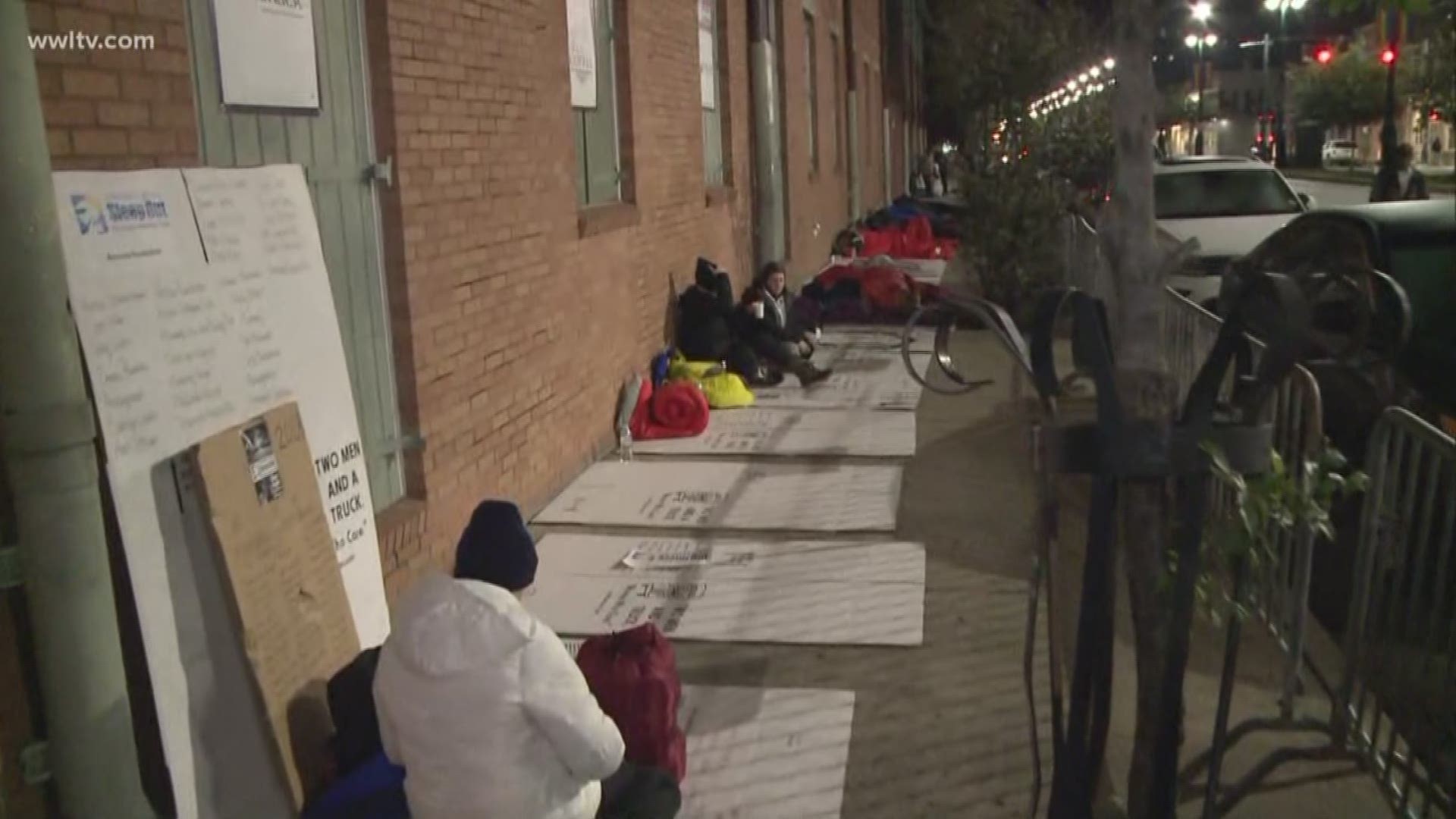 More than 200 people came out to North Rampart Street with nothing but a sleeping bag and cardboard box to take part in Covenant House's annual "Sleep Out" event.