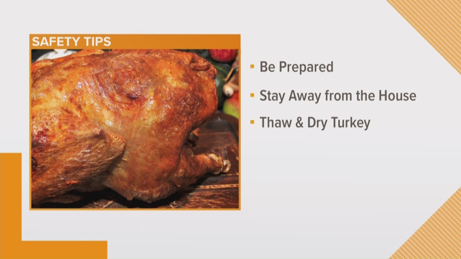 Chef Nathan Richard from Cavan Restaurant, is showing us how to safely fry a turkey for your Thanksgiving dinner.