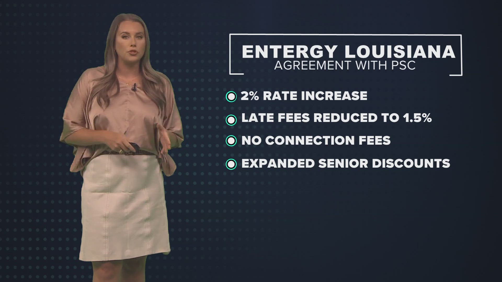 In your Breakdown: news for Entergy Louisiana customers; slightly higher rates, but fewer fees.