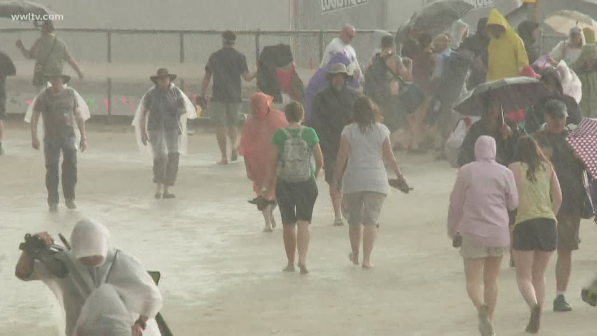 With heavy rain in the forecast for Thursday, Jazz Fest organizers say they've seen it before and they're ready.